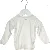 Hvid langærmet babybluse fra Steffens (str. 62)