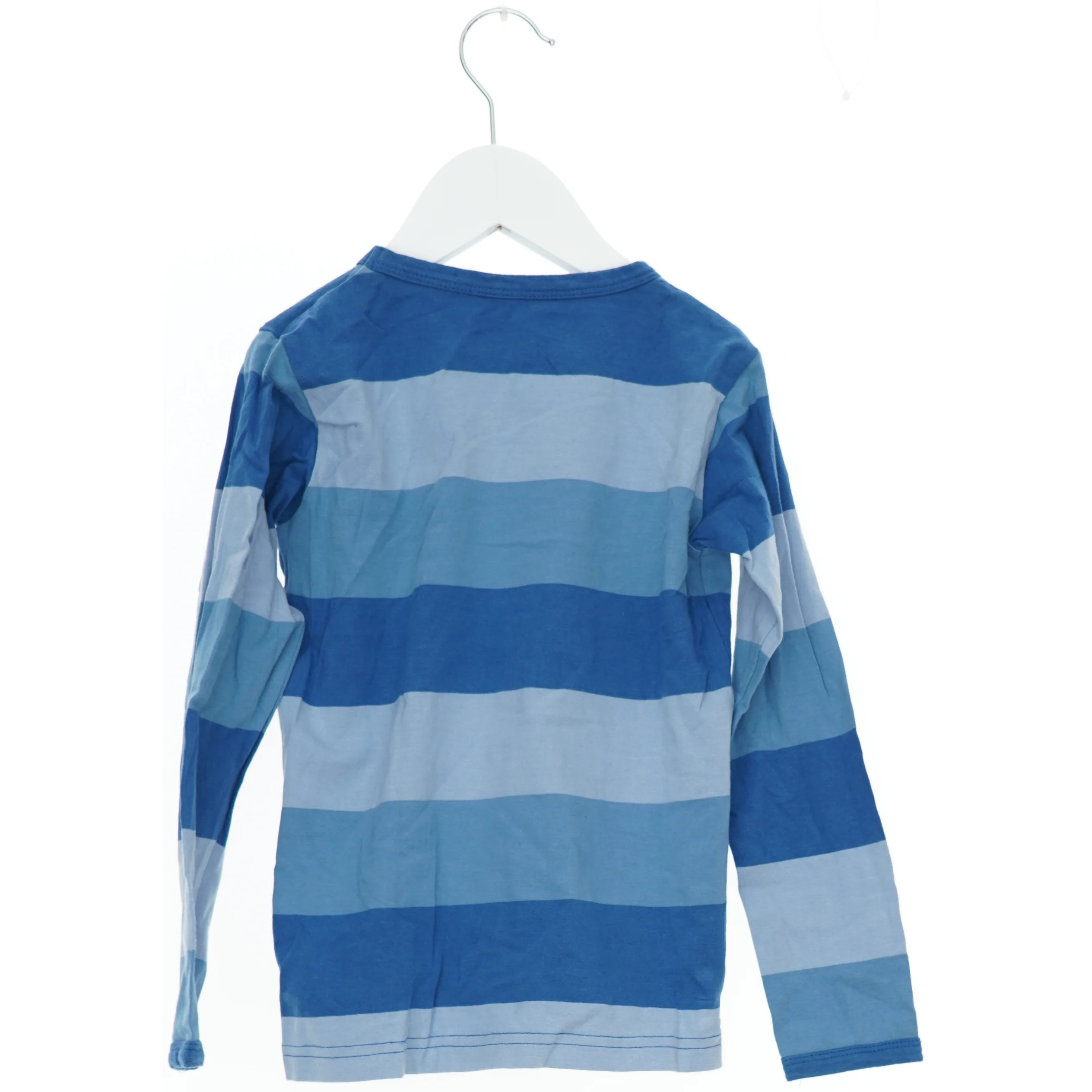 Blå stribet langærmet t-shirt til børn fra Danefæ (str. 104)