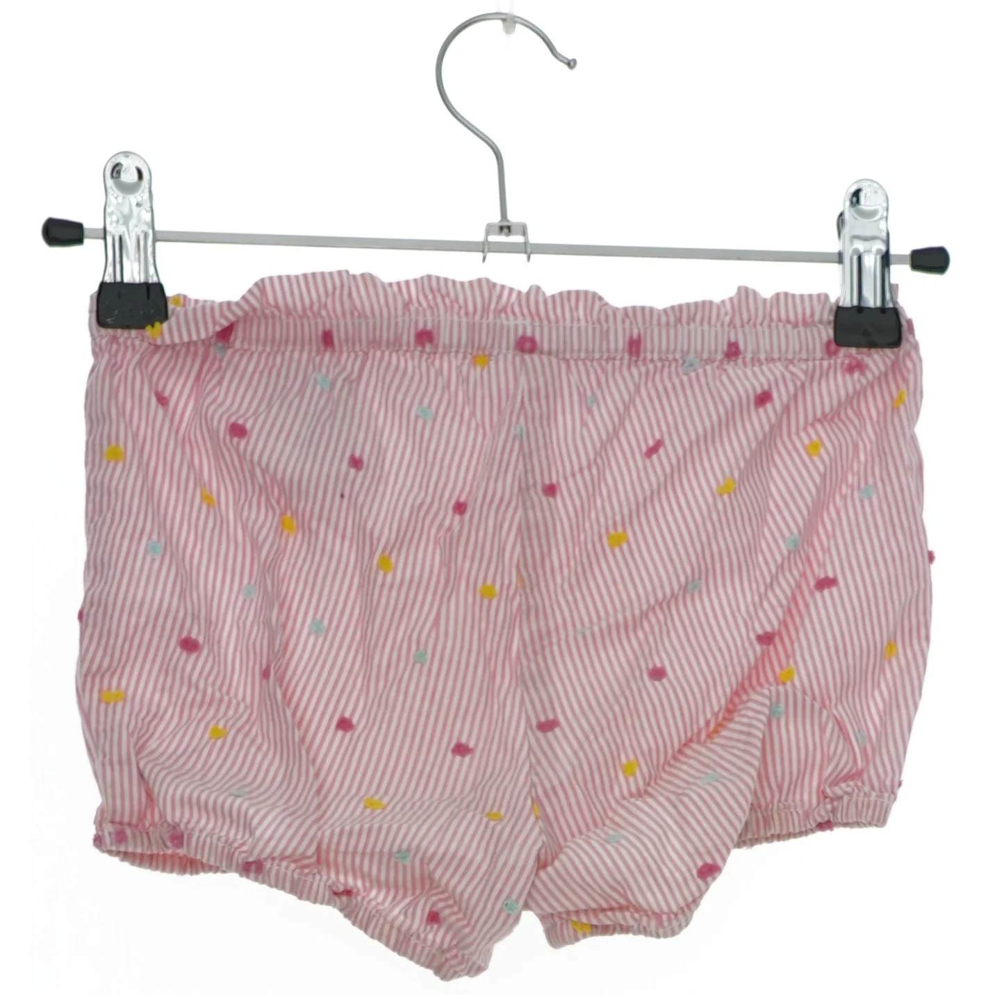 Stribede shorts med prikker og sløjfe fra H&M (str. 98)