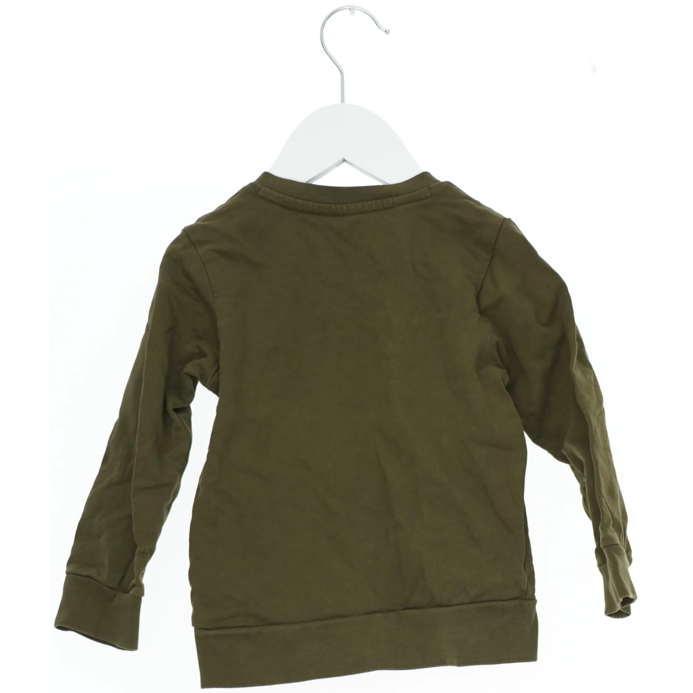 Grøn langærmet bluse med trykknapper fra Hummel (str. 92)