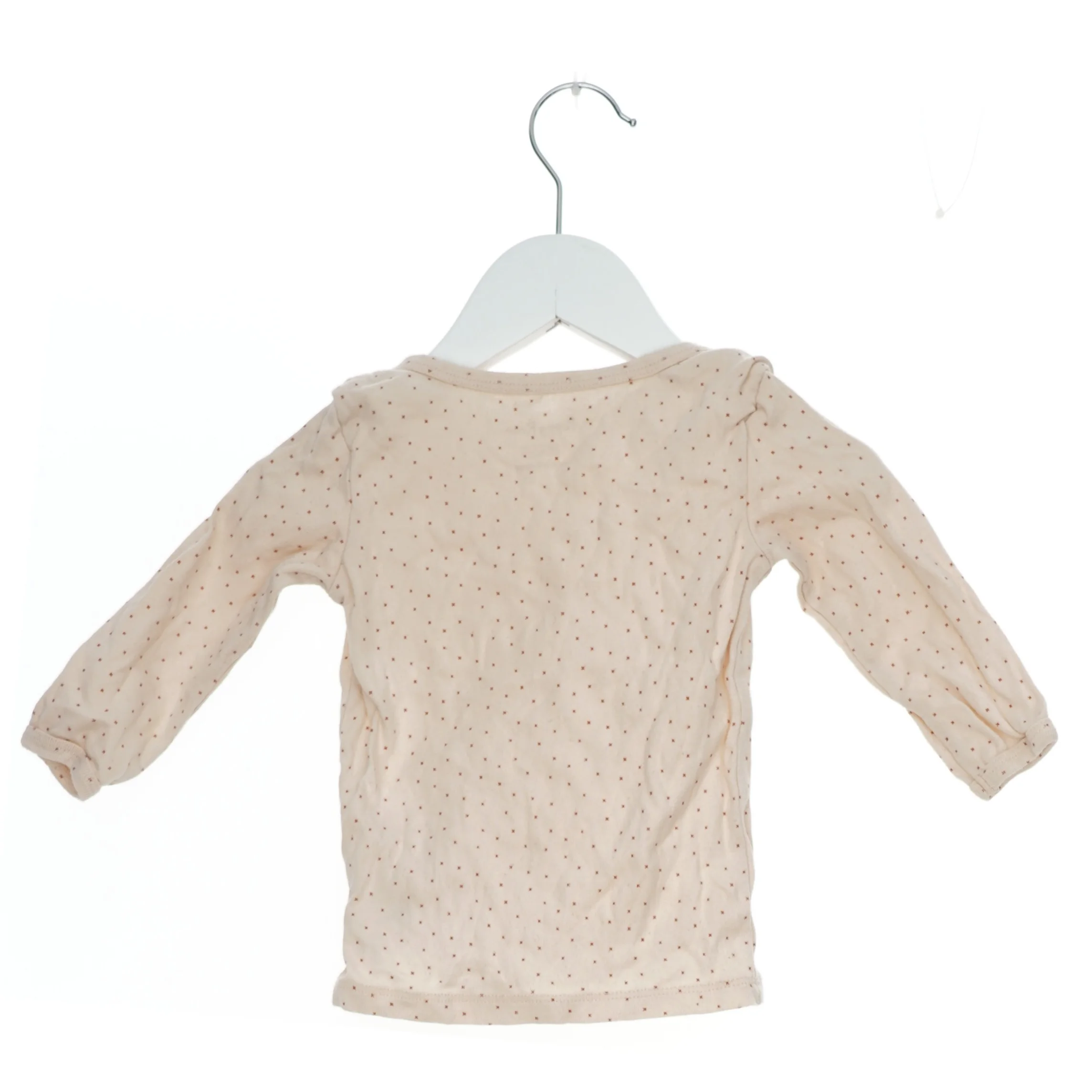 Langærmet børnebluse med prikker fra Poppy Rose (str. 80)