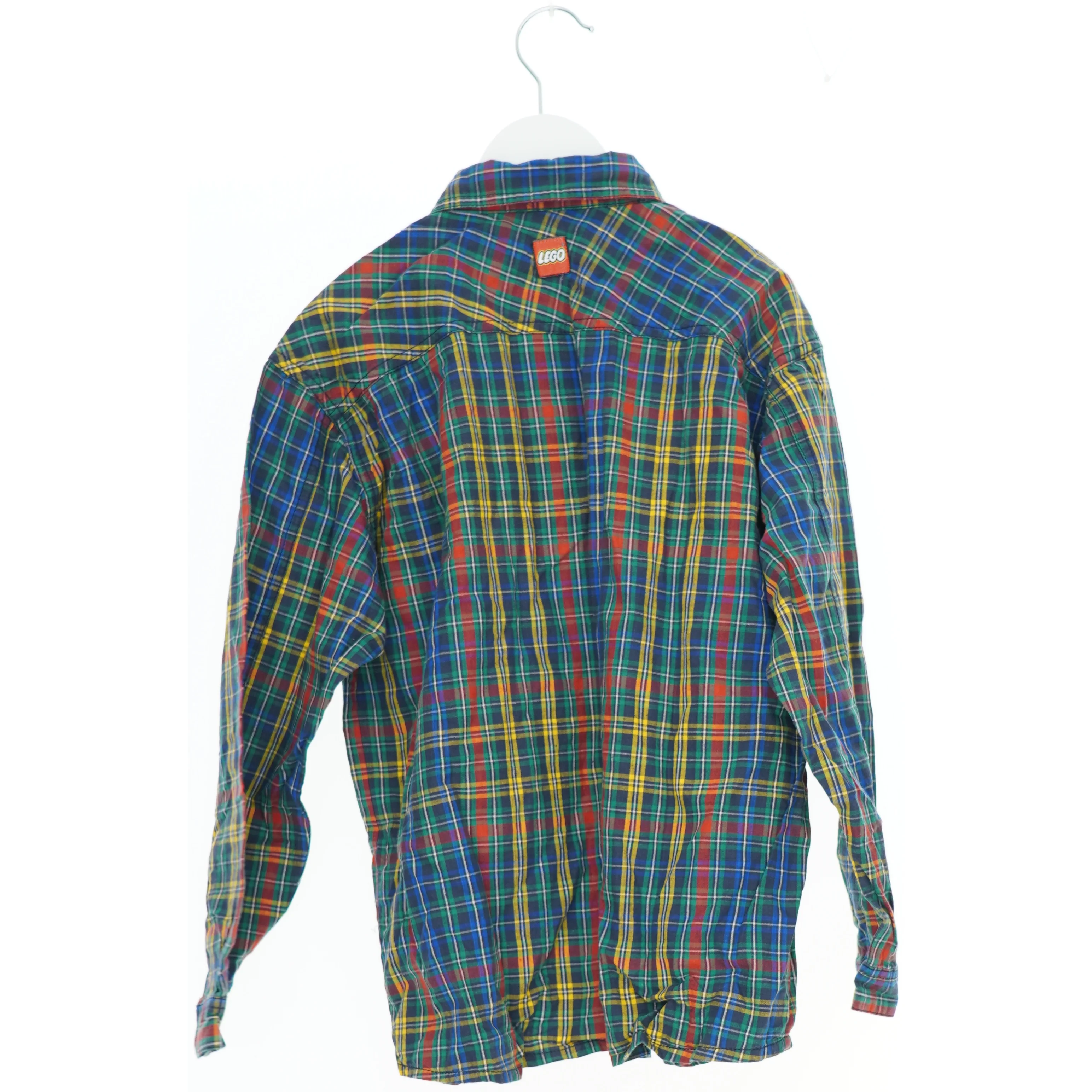 Skjorte i flerfarvet tartanmønster fra Lego (str. 140)