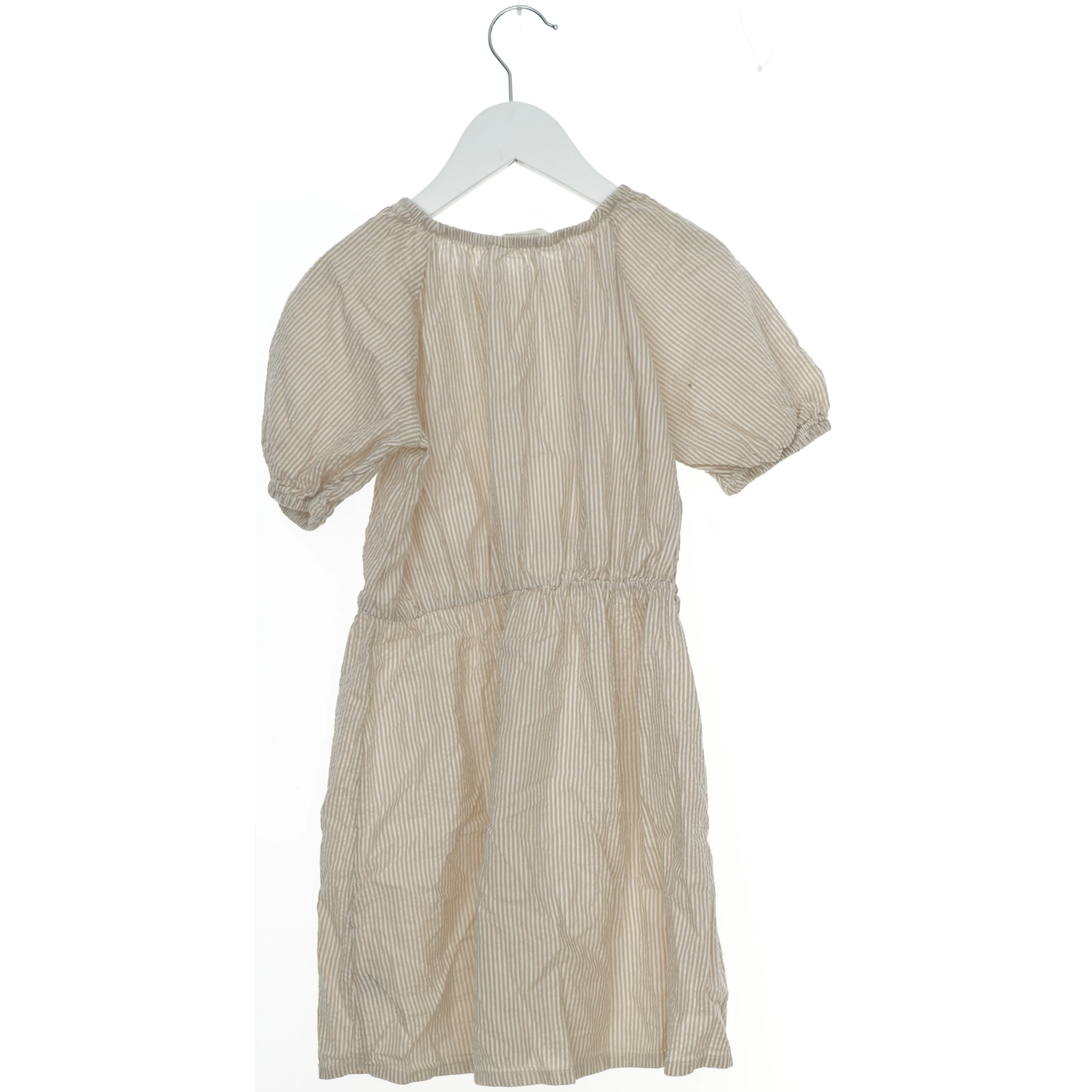 Stribet kortærmet kjole fra H&M (str. 122)