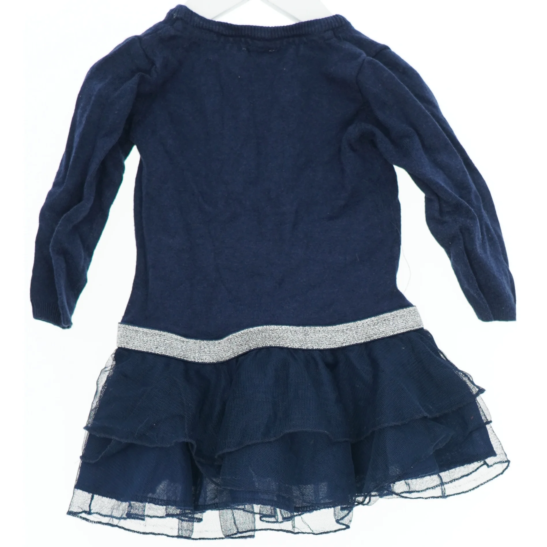 Blå kjole med glitterdetaljer fra Name It (str. 80)