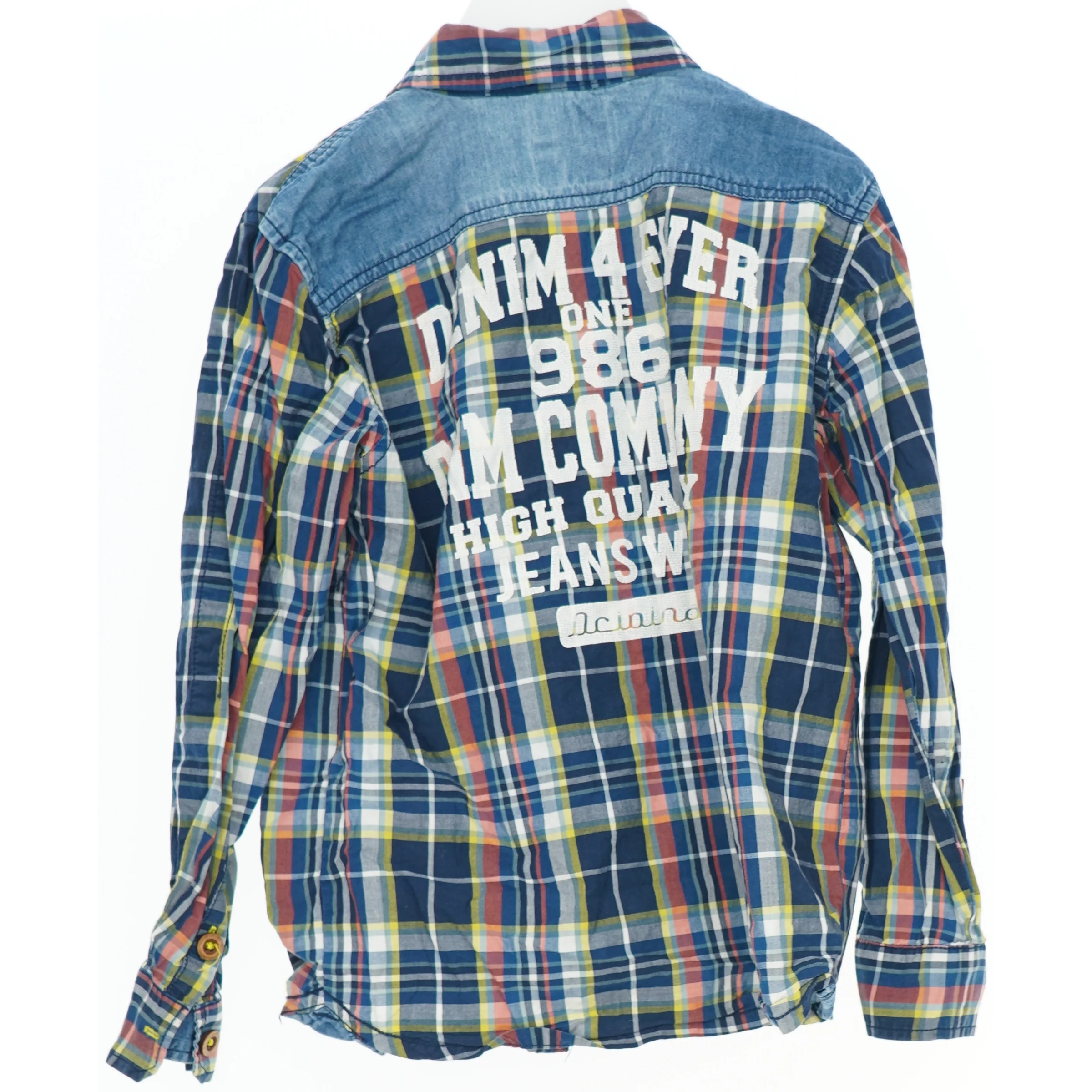 Ternet skjorte med denim detaljer fra Name It (str. 128)