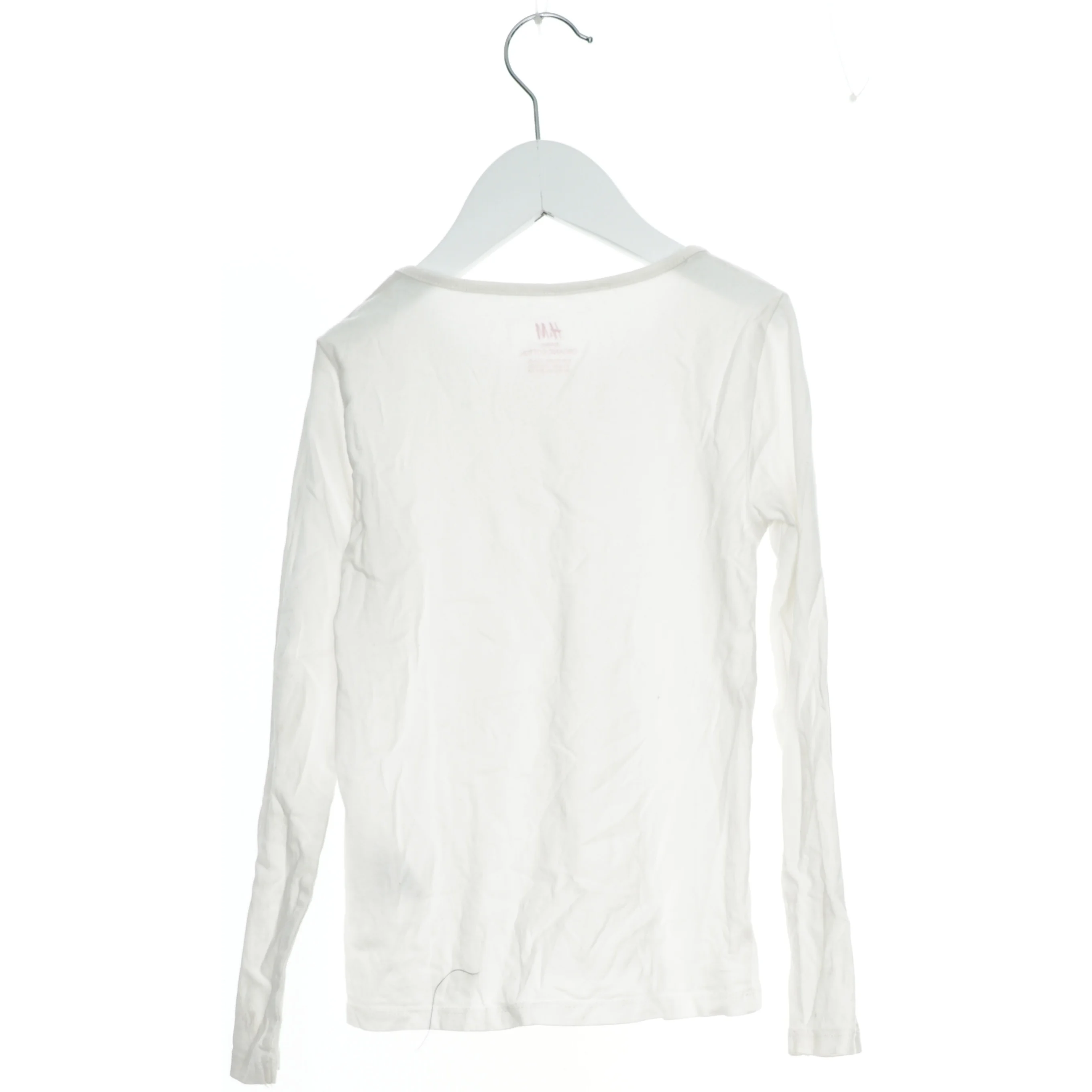 Langærmet hvid bluse fra H&M (str. 128)