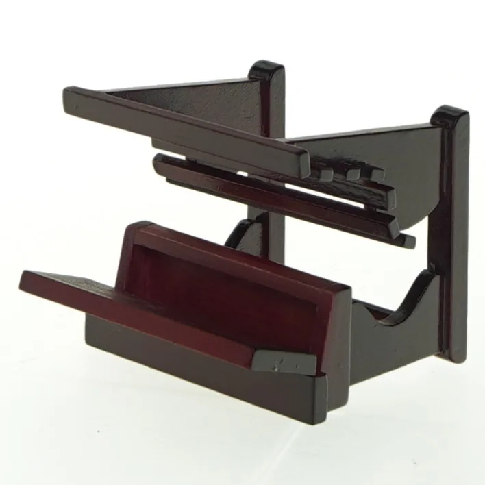 Miniature træ skolebænk (str. 6,5x6 cm)