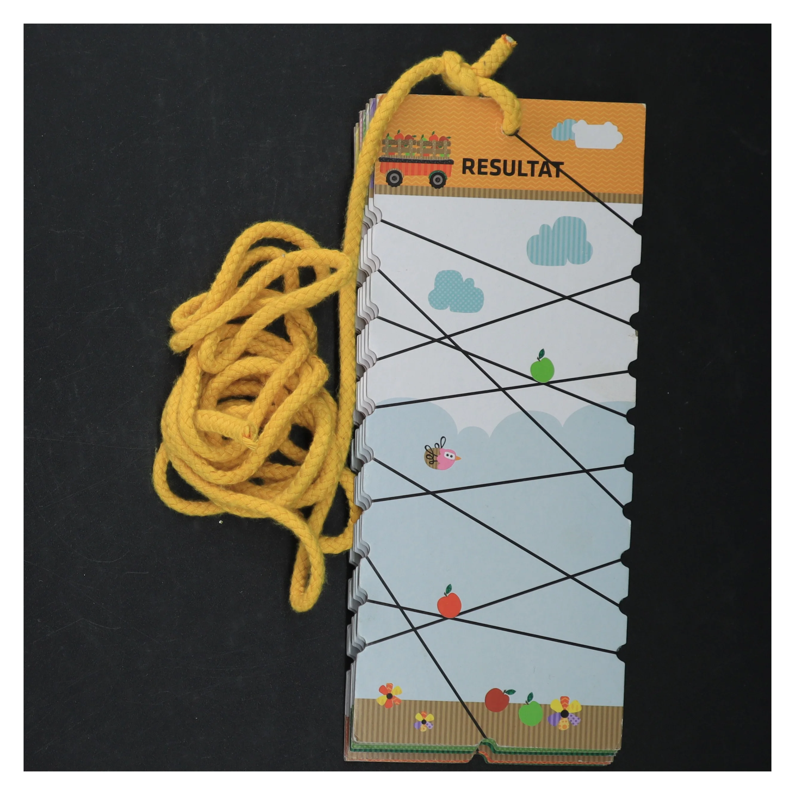 Læringskort med matematik opgaver fra Slut (str. 24 cm)