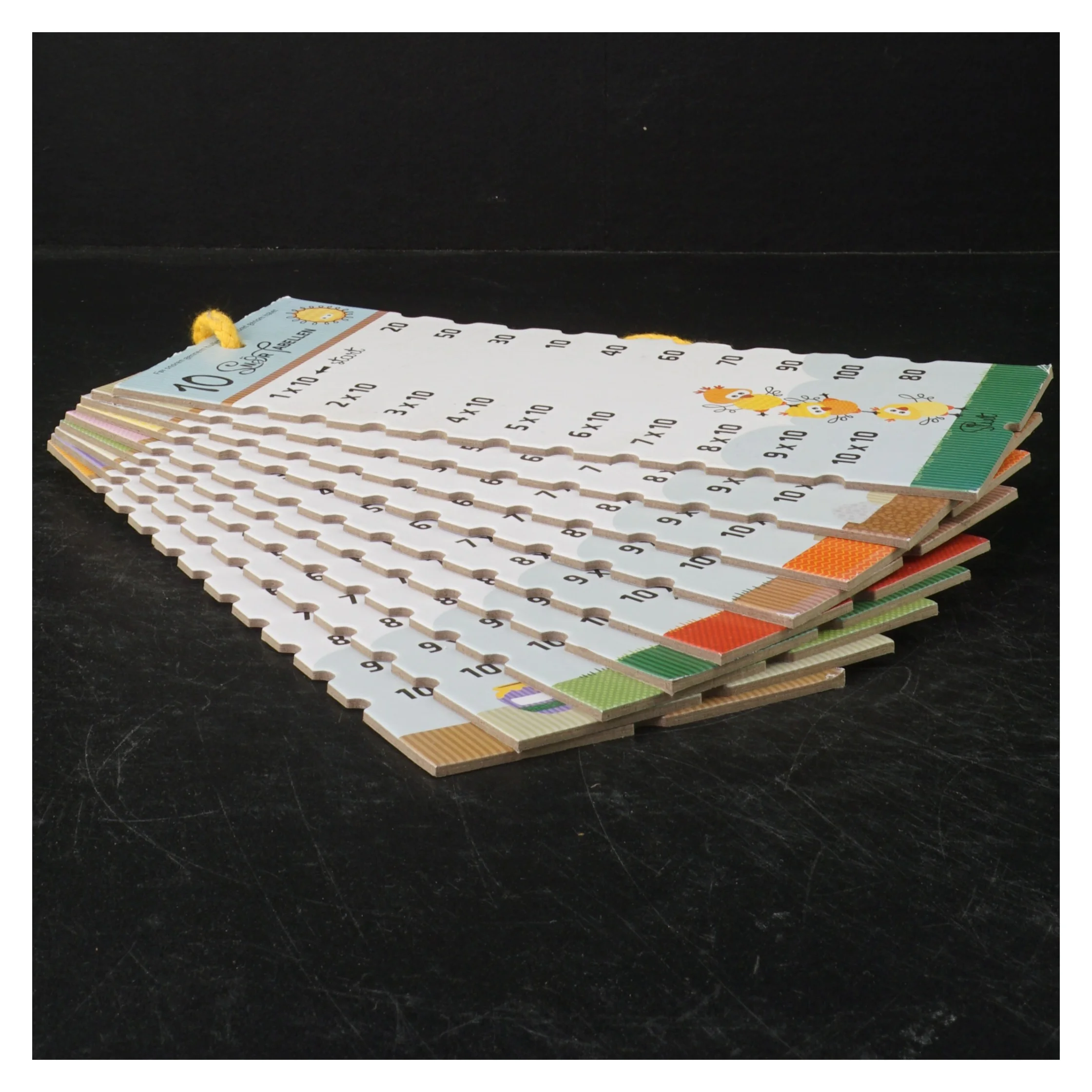 Læringskort med matematik opgaver fra Slut (str. 24 cm)