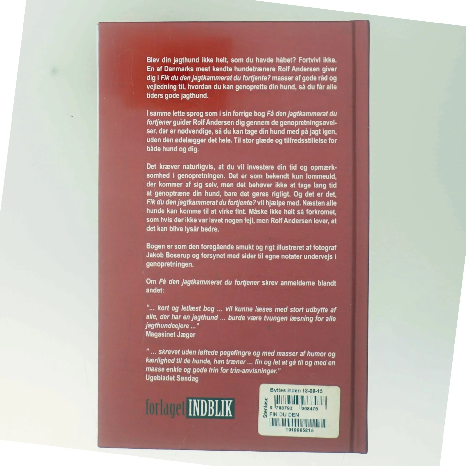 Fik du den jagtkammerat du fortjente? af Rolf Andersen (f. 1954) (Bog)