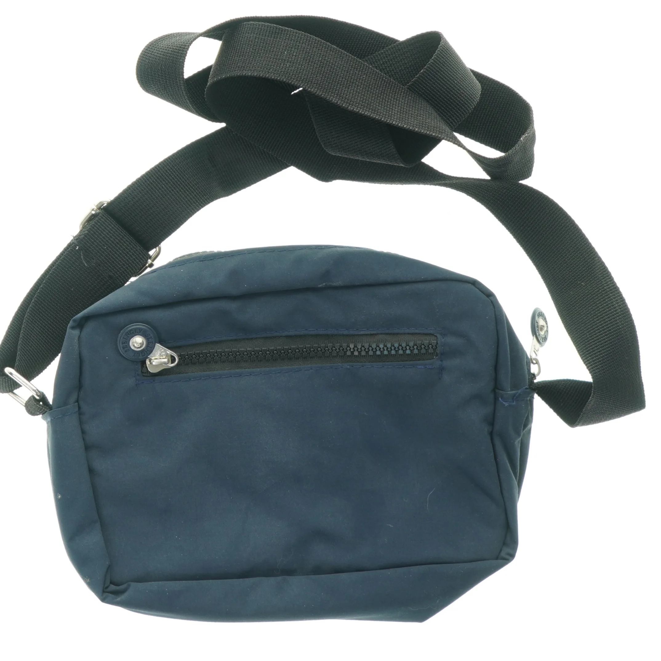 Mørkeblå bæltetaske (str. 22 x 18 cm)