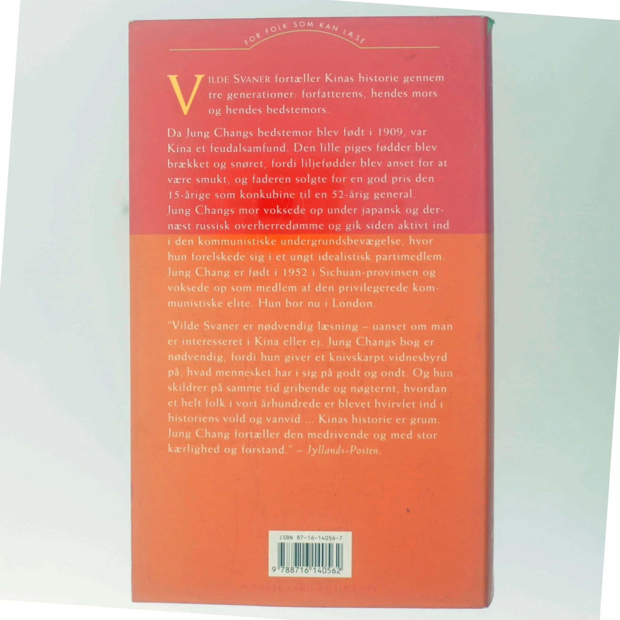 Vilde Svaner: Tre Dotre Af Kina af Jung Chang (Bog)