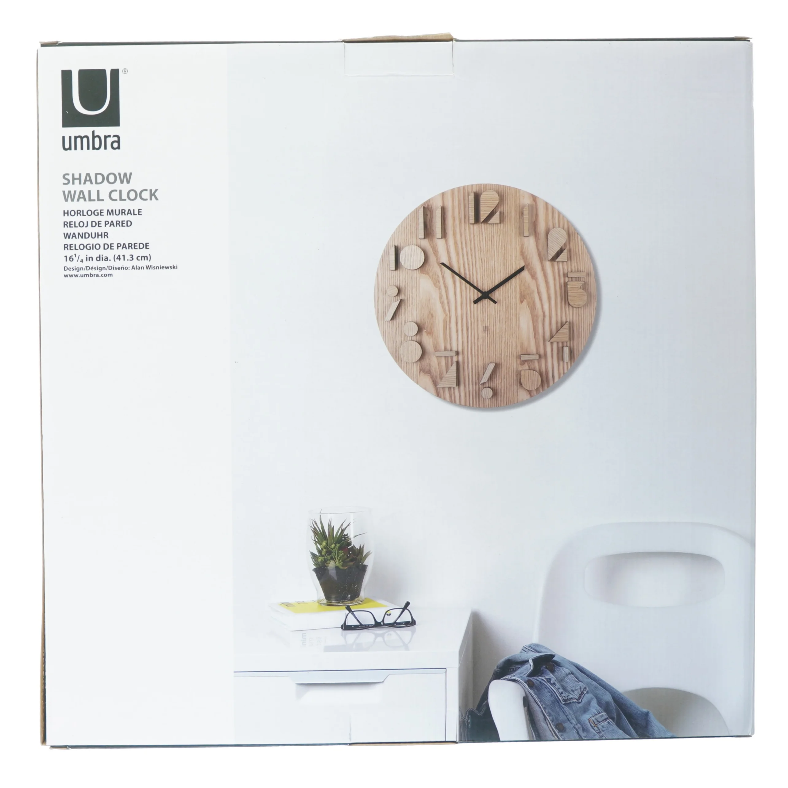 Væg ur fra Umbra (str. 40 cm)