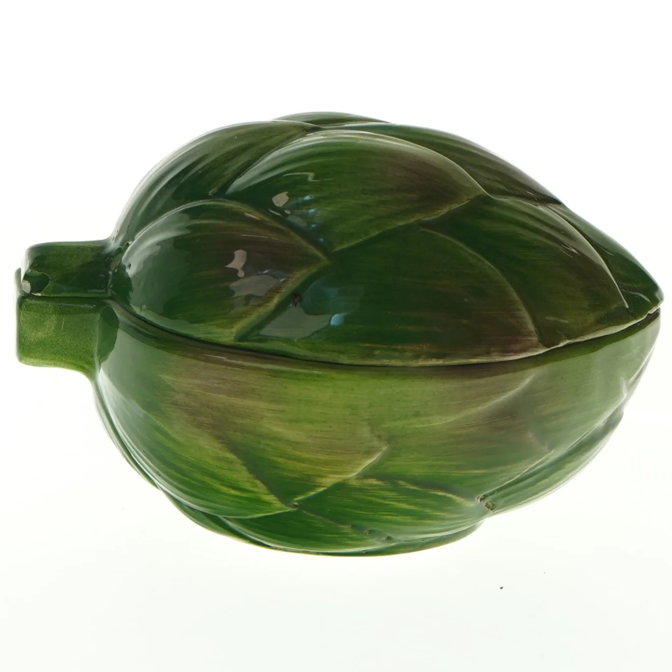 Keramikskål formet som en artiskok (str. 14 x. 10 cm)