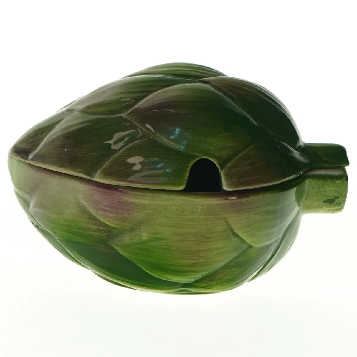 Keramikskål formet som en artiskok (str. 14 x. 10 cm)