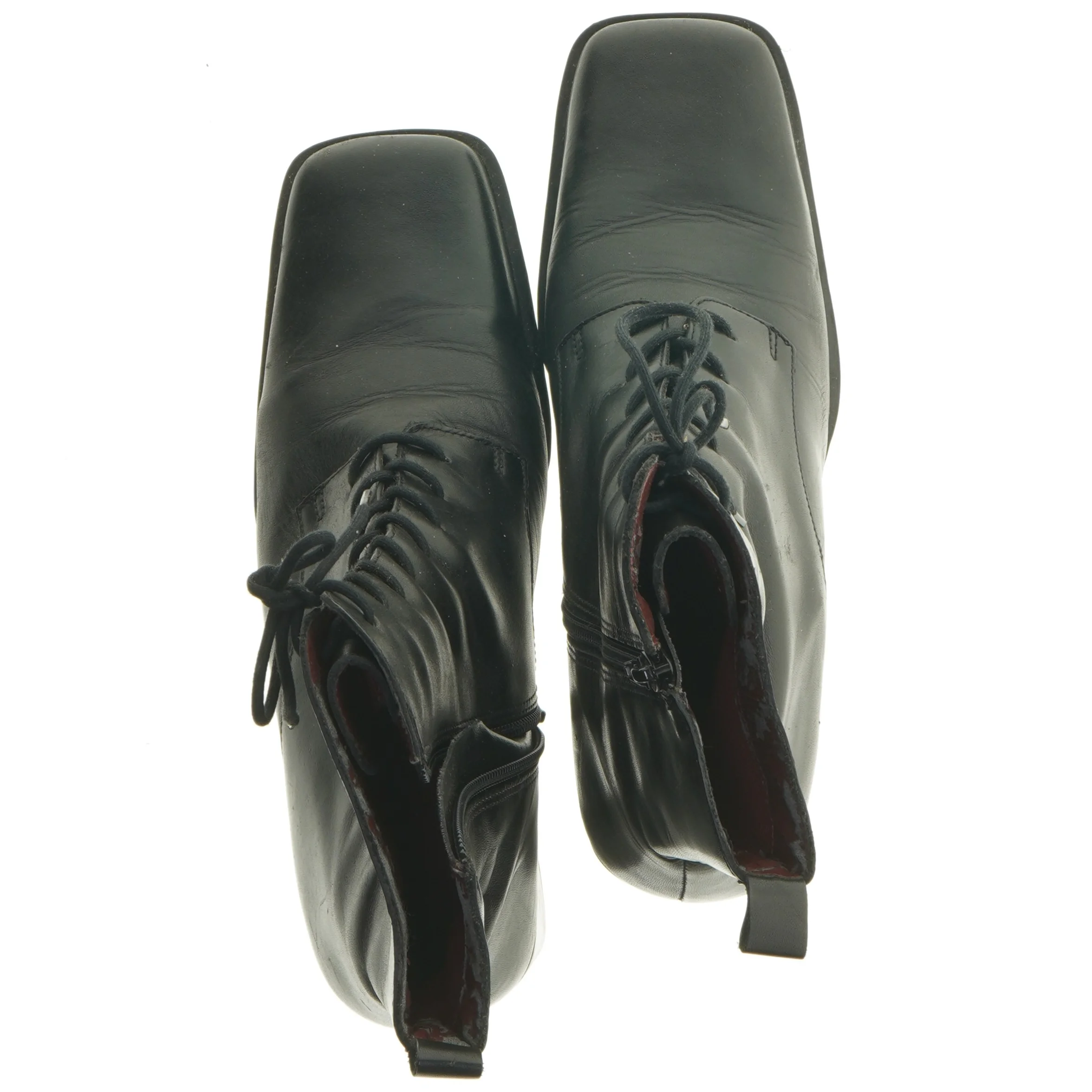 Sorte snørestøvletter fra Nine West (str. 8,5 )