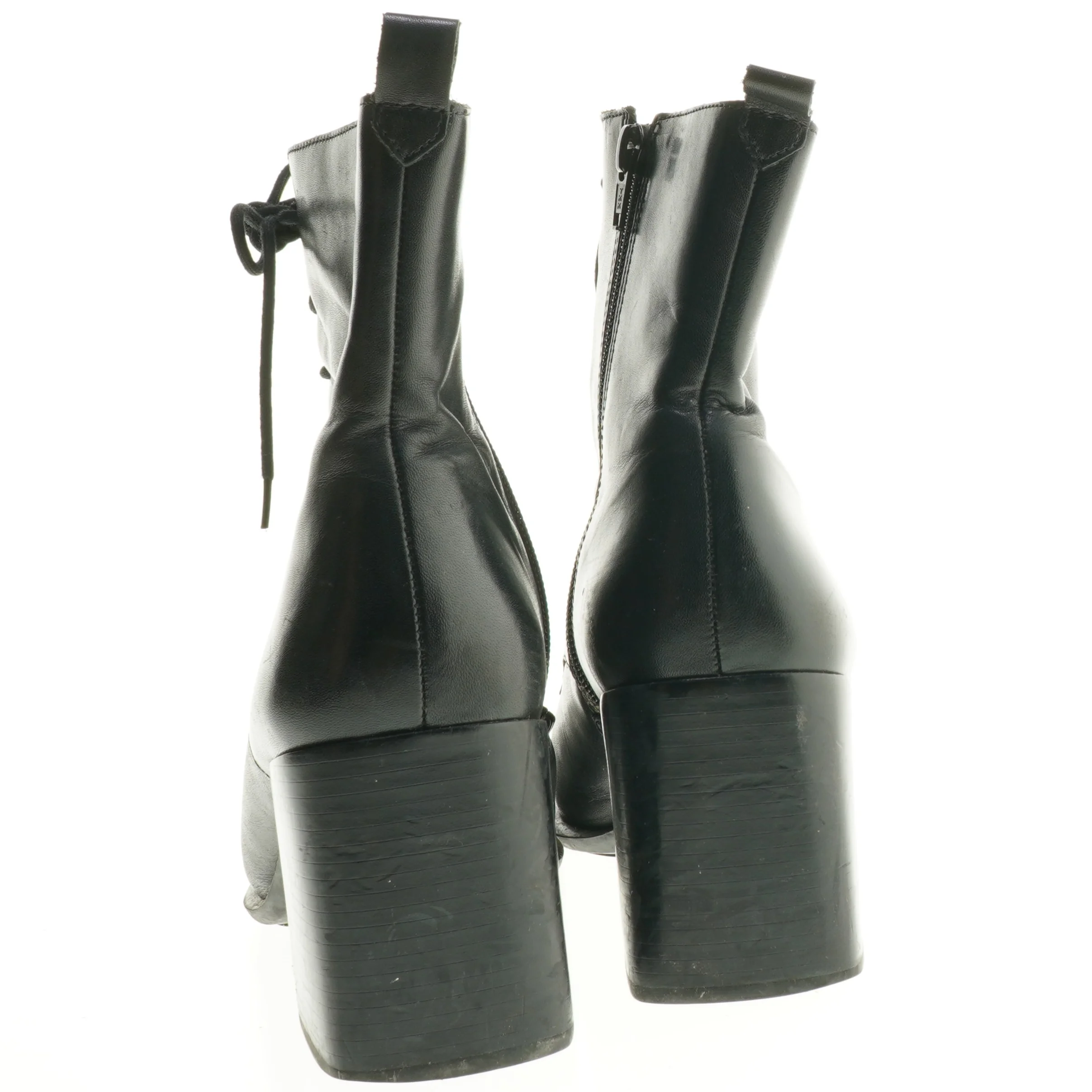 Sorte snørestøvletter fra Nine West (str. 8,5 )