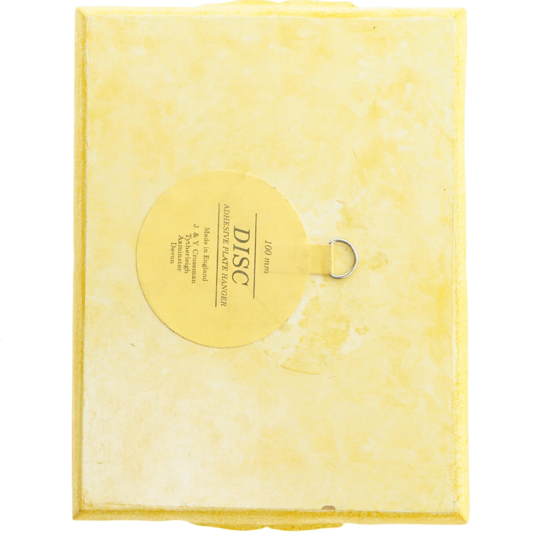 Gul dekorativ bakke fra J Og Y Crossman (str. 30 x 23 cm)