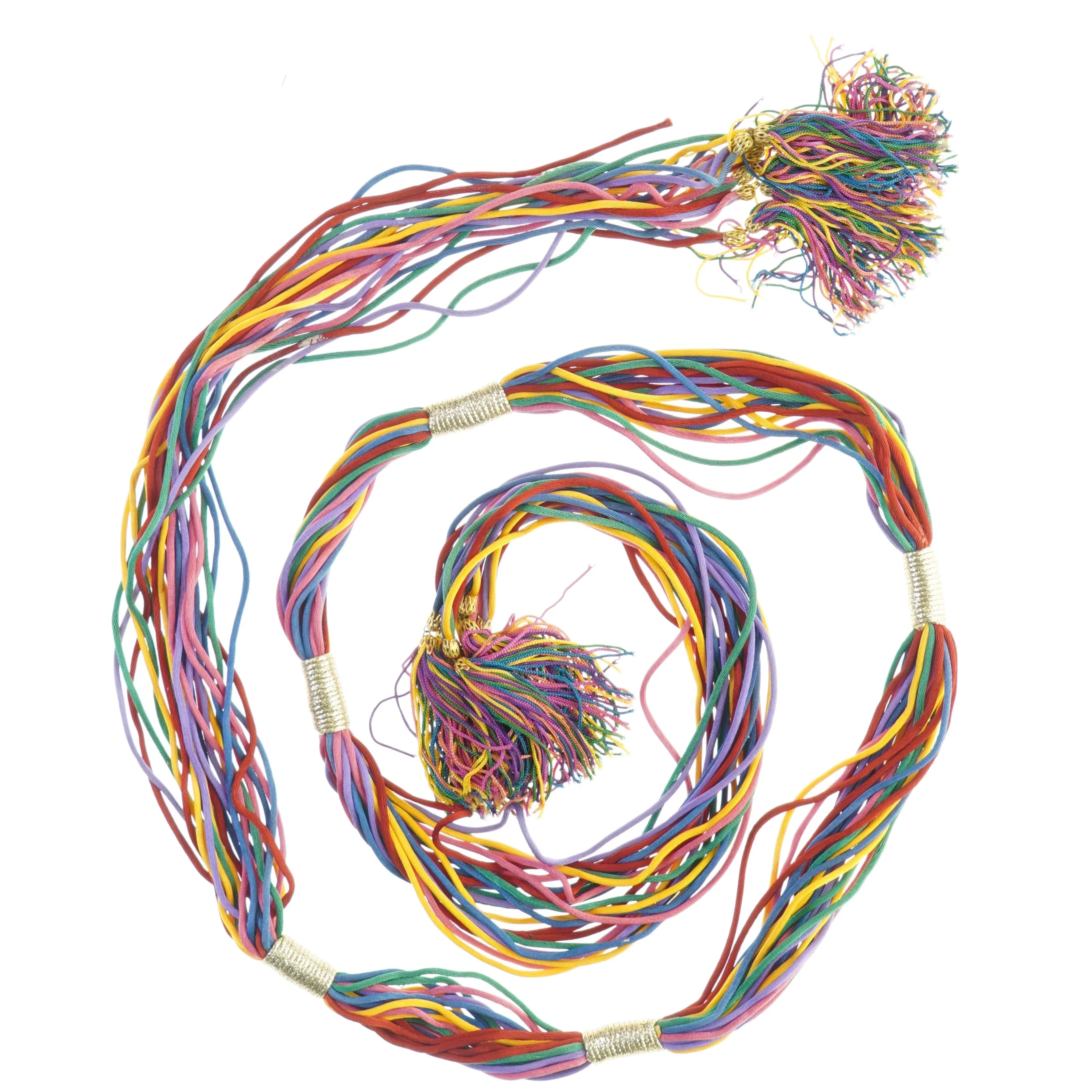 Farverig halskæde (str. Længde. 160 cm)