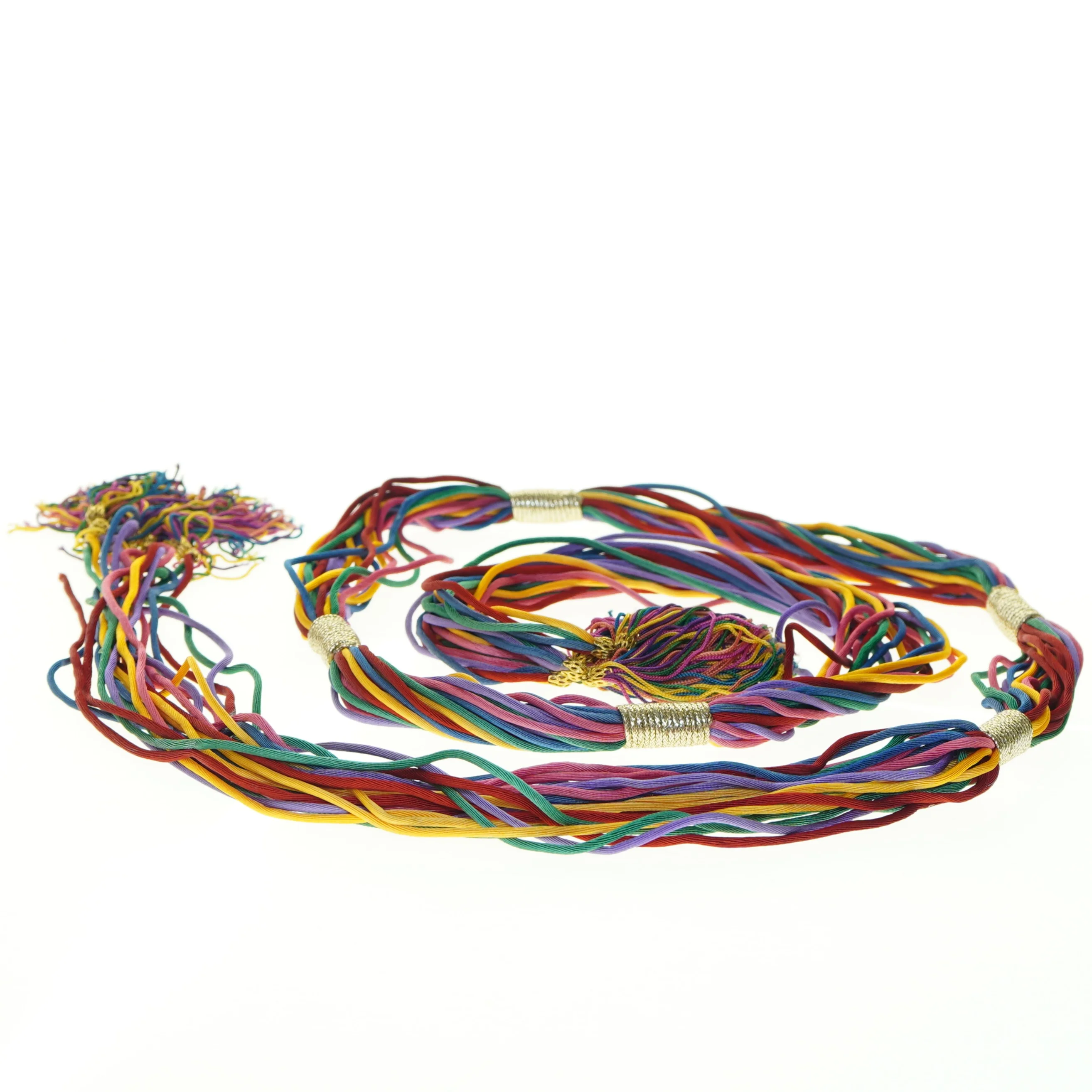 Farverig halskæde (str. Længde. 160 cm)