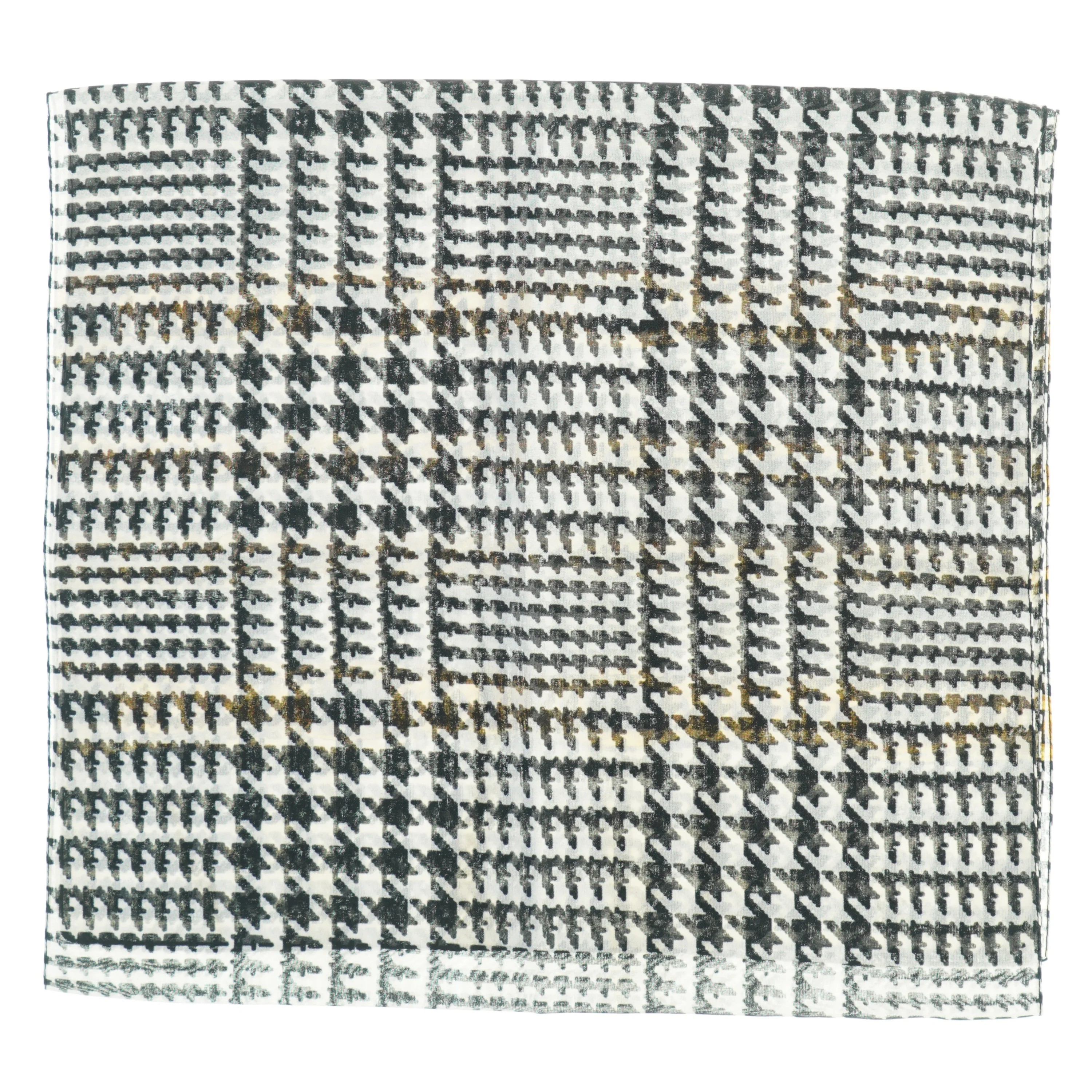 Mønstret silketørklæde (str. 155 x. 42 cm)