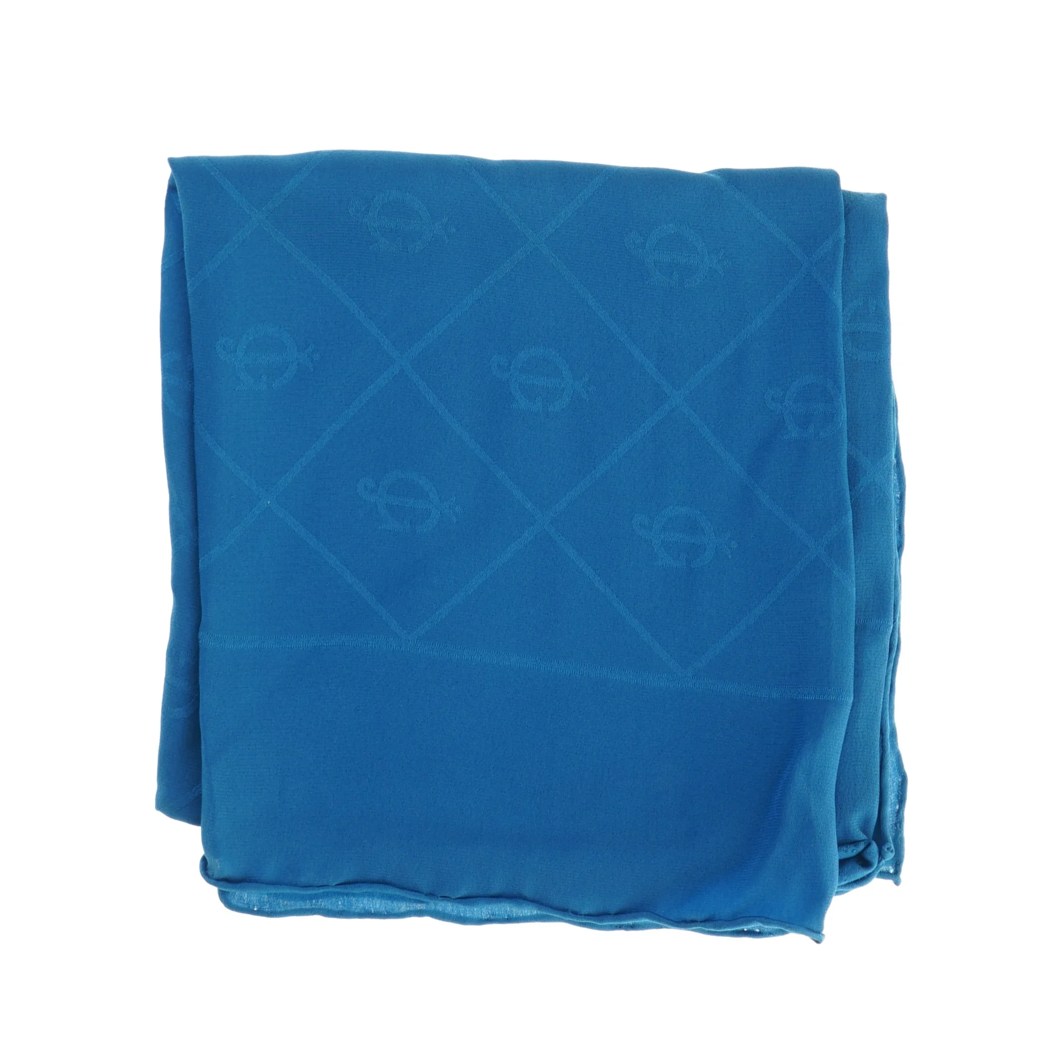 Blåt tørklæde (str. 75 x 75 cm)