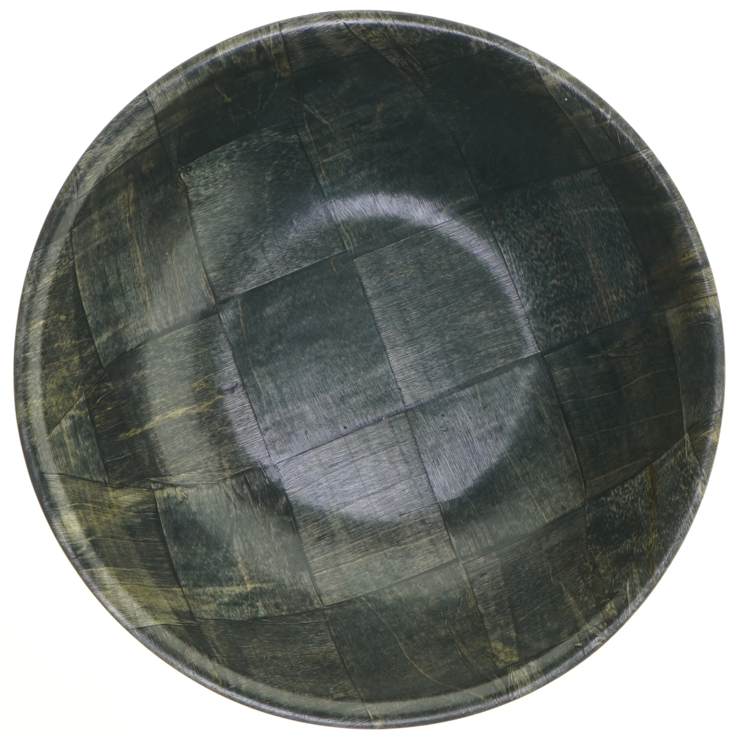 Mørkt træskål (str. 27 x 8 cm)