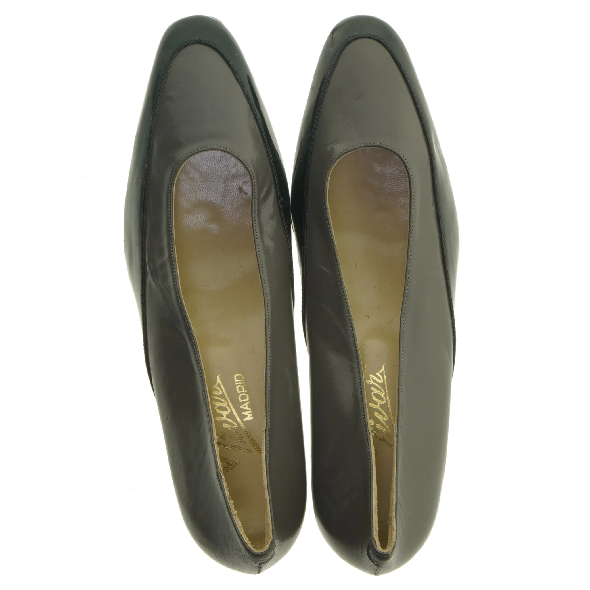 Sorte læderpumps (str. 39)