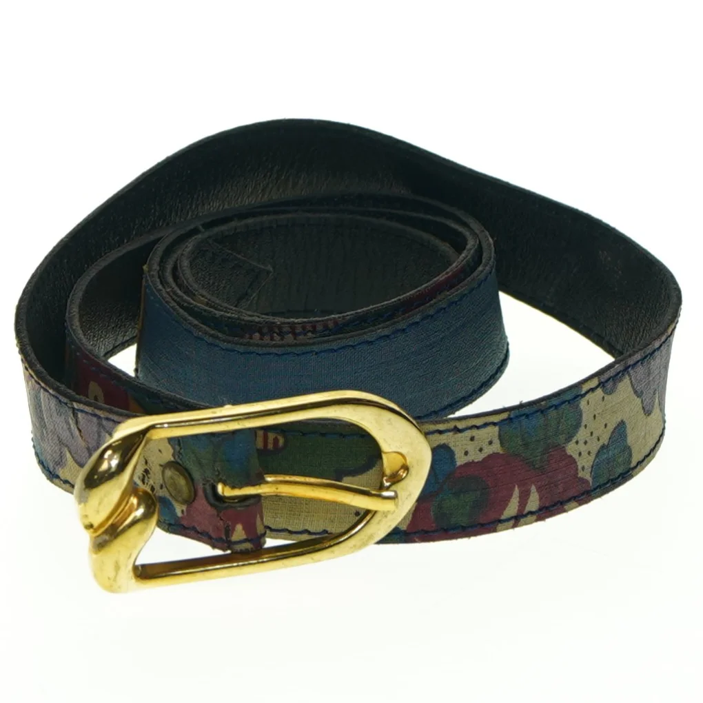 Blomstret bælte med guldspænde (str. Længde. 94 cm. b 2 cm)