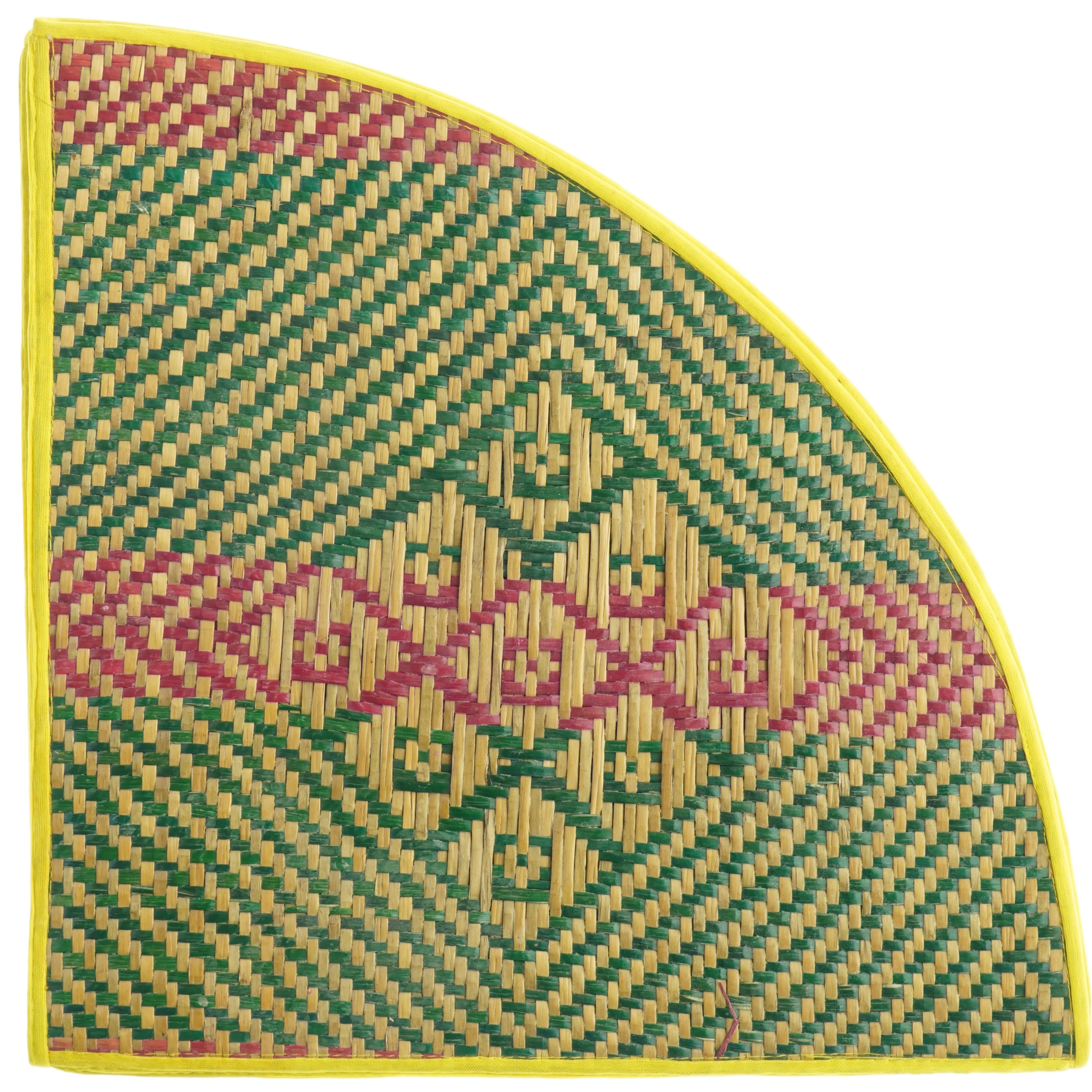 Flettet rundt gulvtæppe (str. Ø. 77 cm)