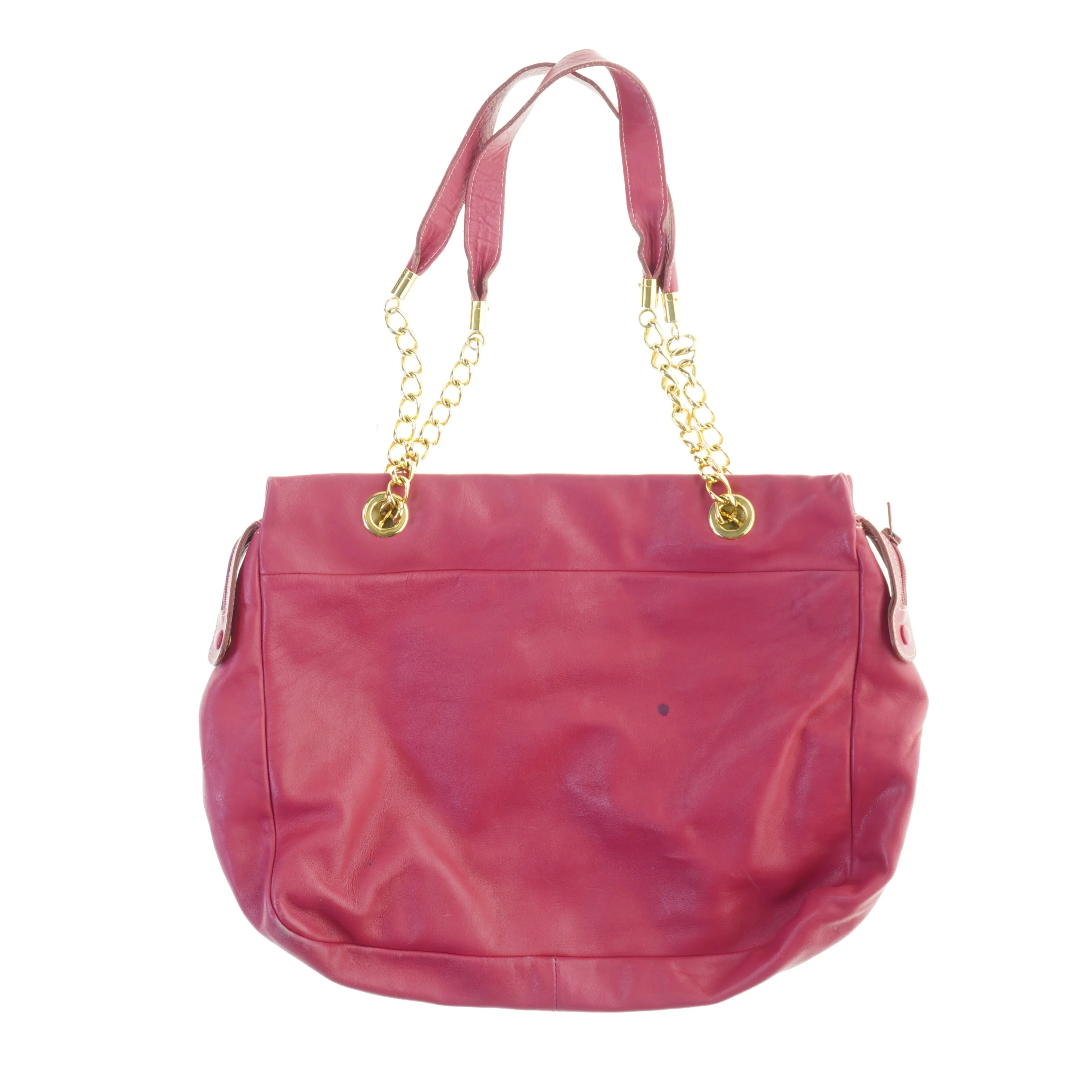 Læder skuldertaske fra Luana (str. 42 x. 34 cm)