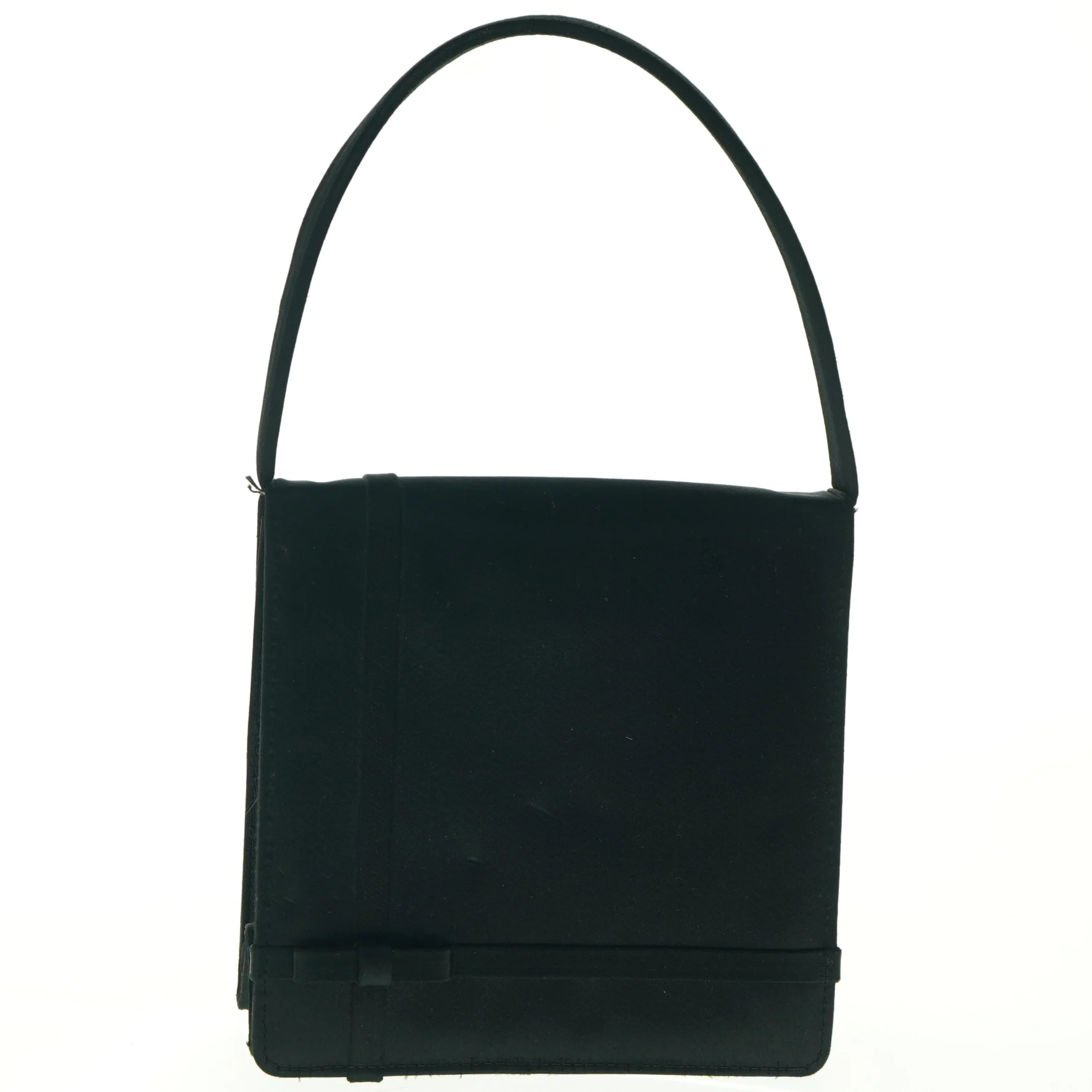 Sort skuldertaske (str. 15,5 x 16 cm)