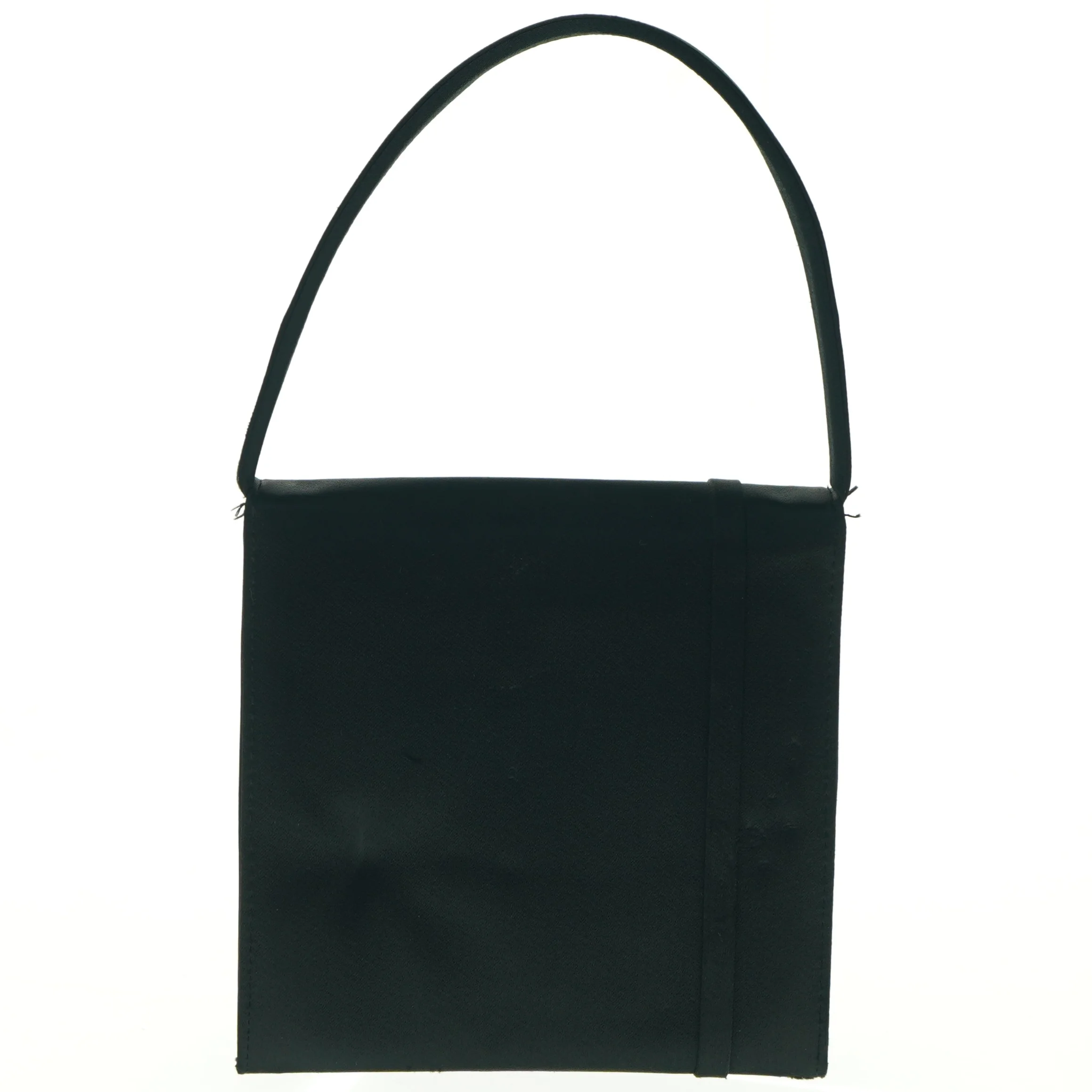 Sort skuldertaske (str. 15,5 x 16 cm)