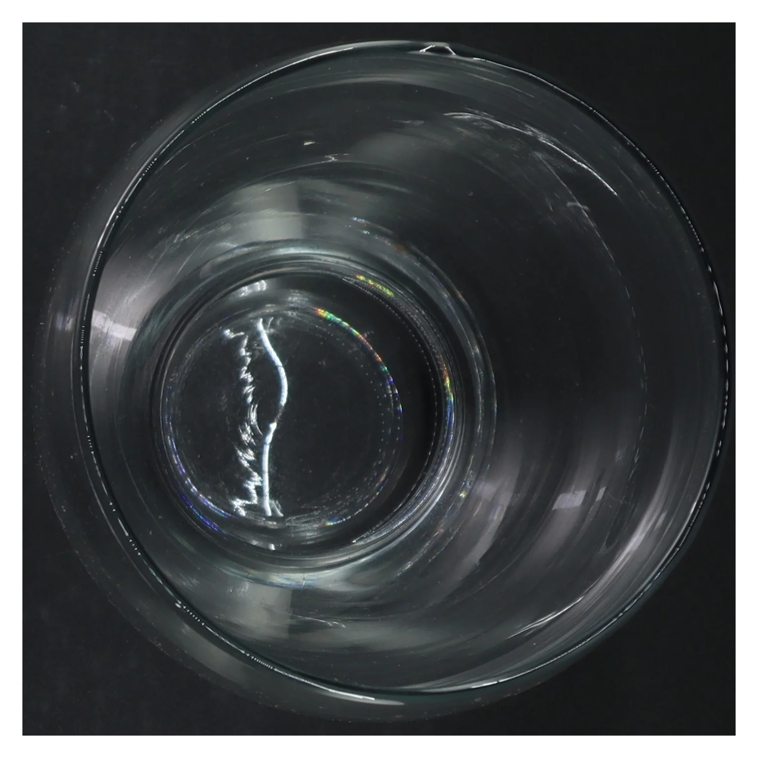 Gennemsigtig glasvase (str. 19 cm)