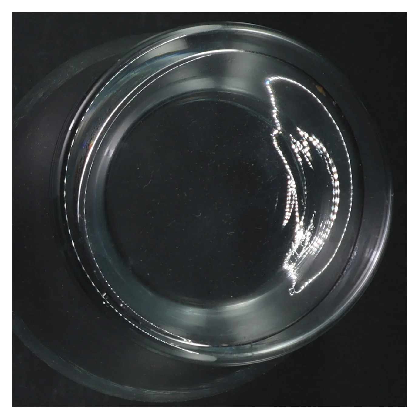 Gennemsigtig glasvase (str. 19 cm)