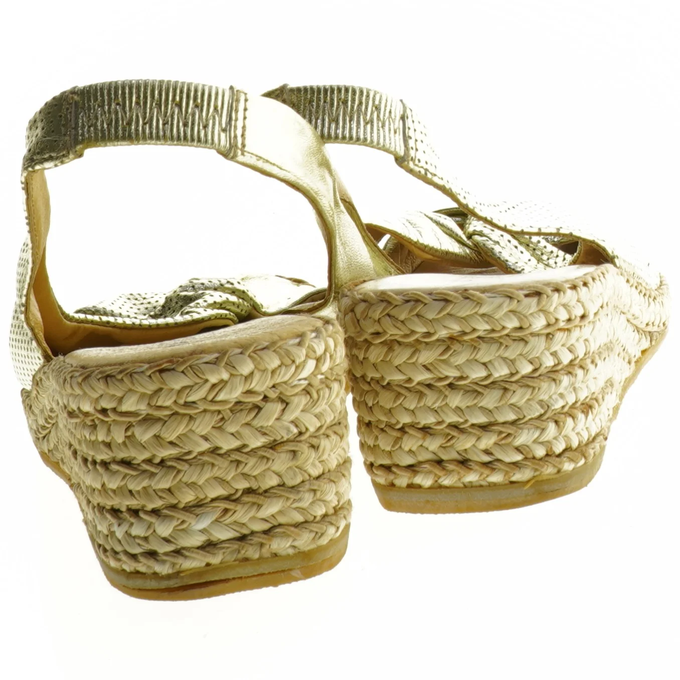 Guld farvede espadriller fra Ib Balschmidt (str. 39)