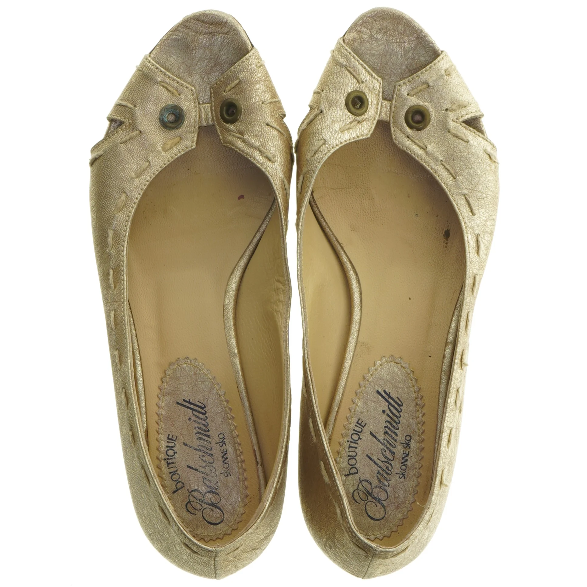 Gyldne damepumps fra Balschmidt (str. 38,5)