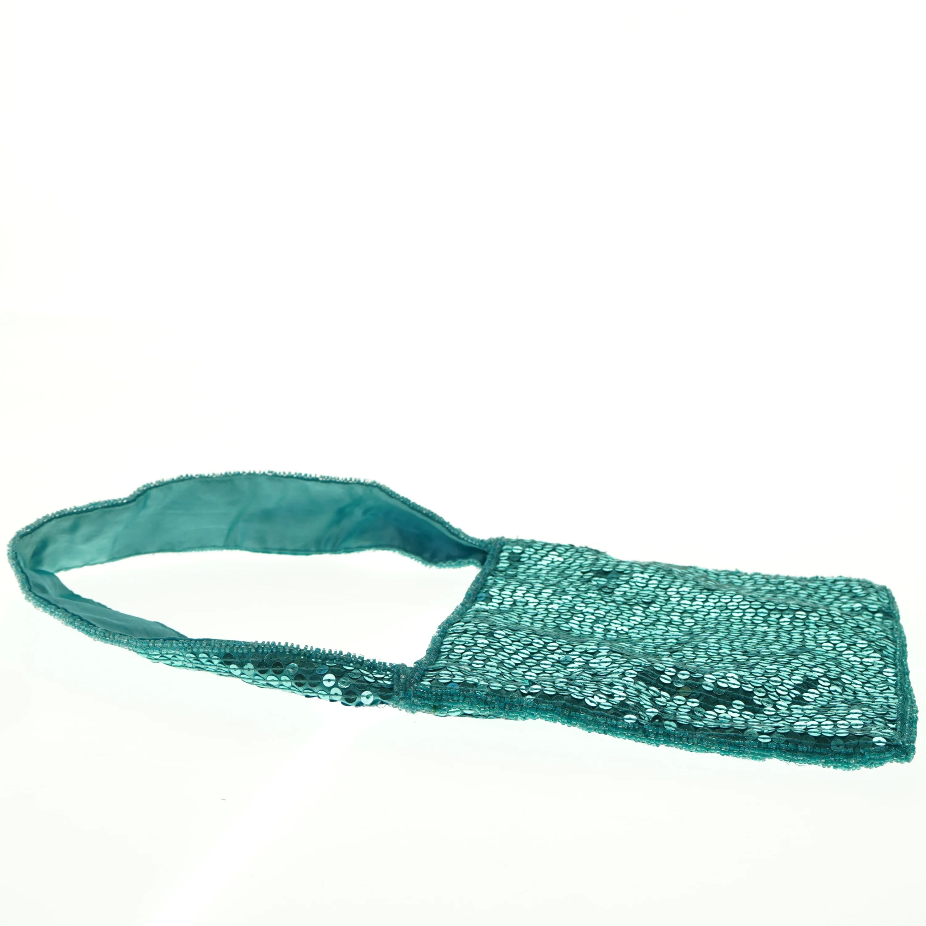 Pailletdekoreret håndtaske (str. 19 x 19 cm)