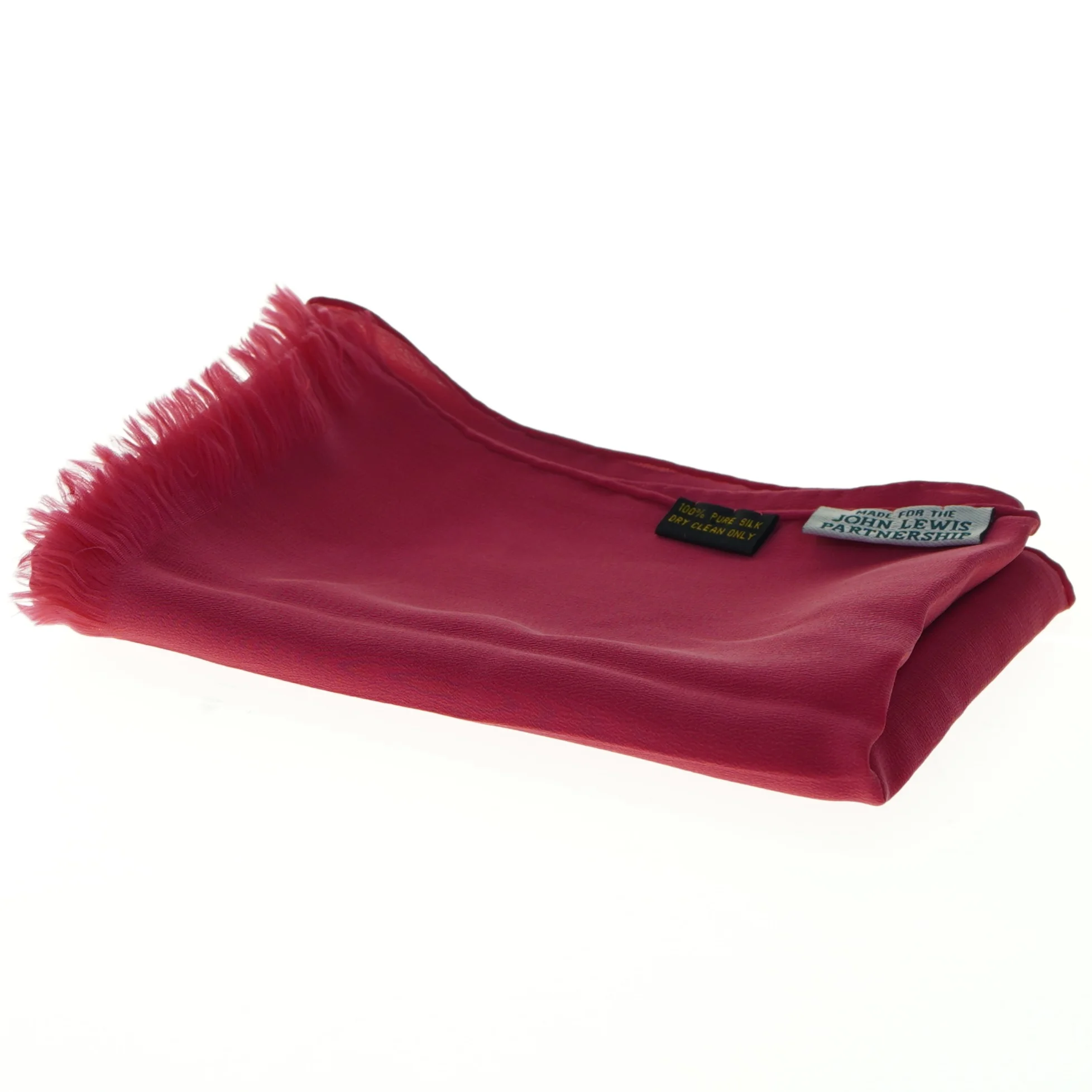 Koralrød tørklæde fra John Lewis (str. 147 x 27 cm)