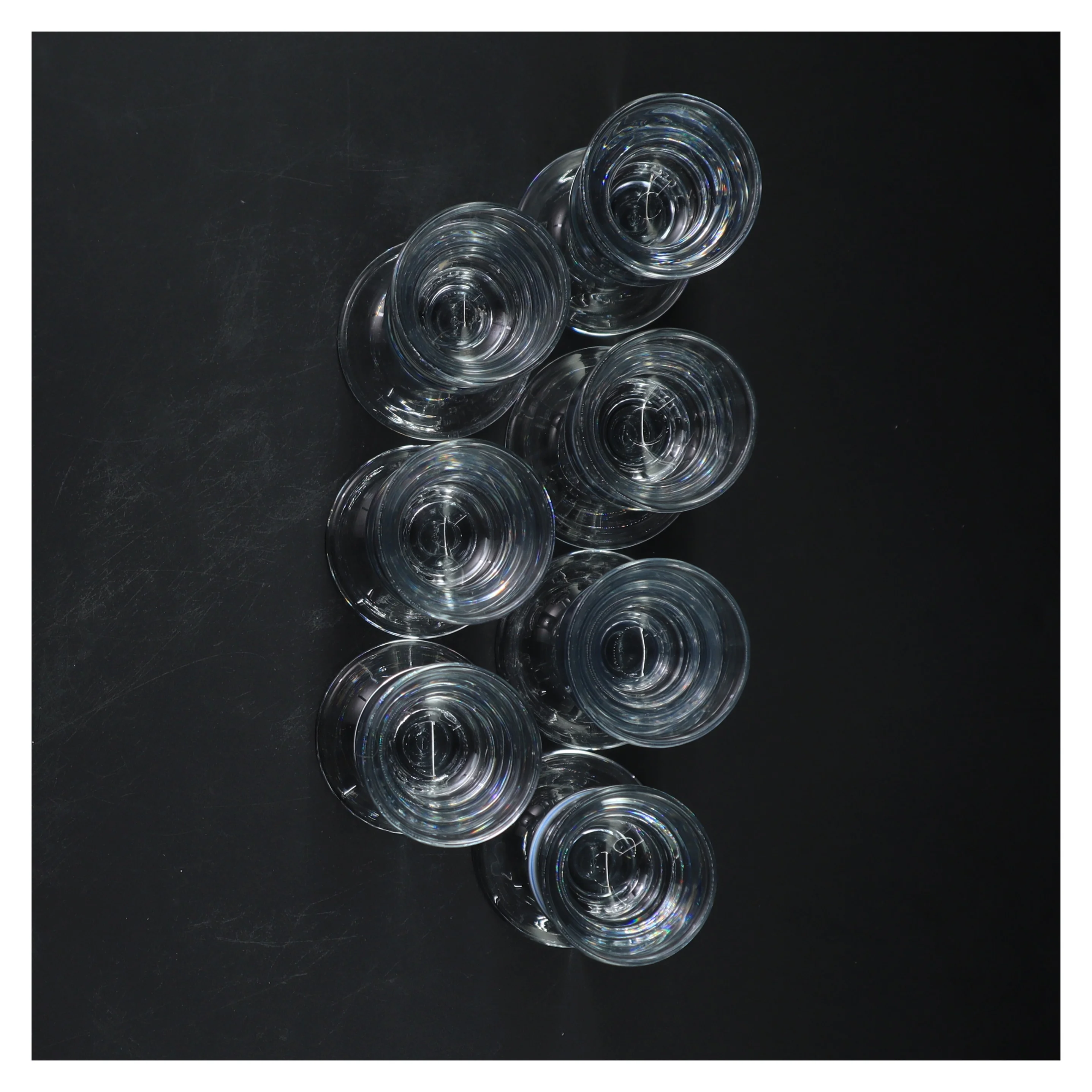 Sæt med glas (str. 7 styk, 12 cm)