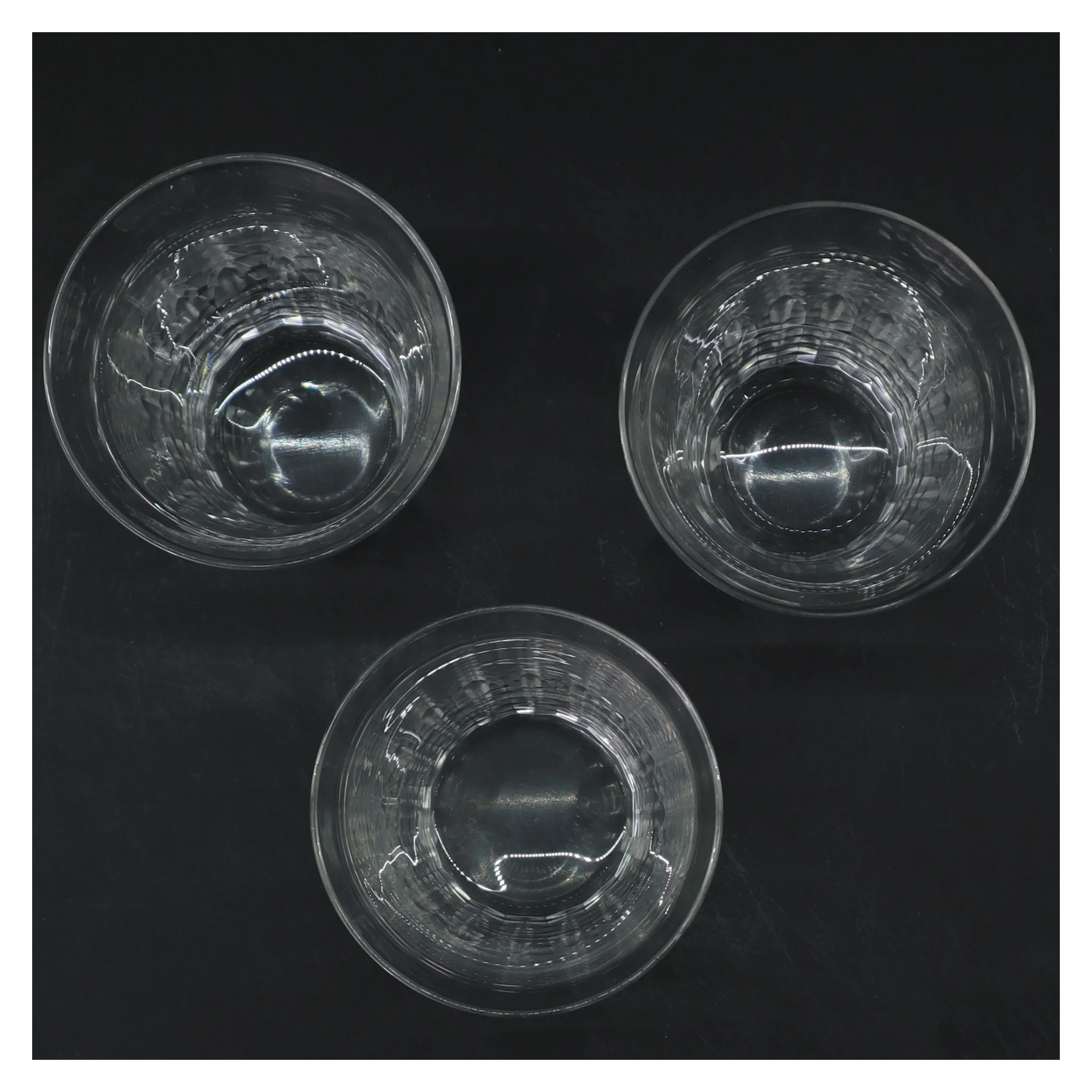 Krystalglas, 3 stk (str. 3 stk Ø 8 cm længde 13 cm)