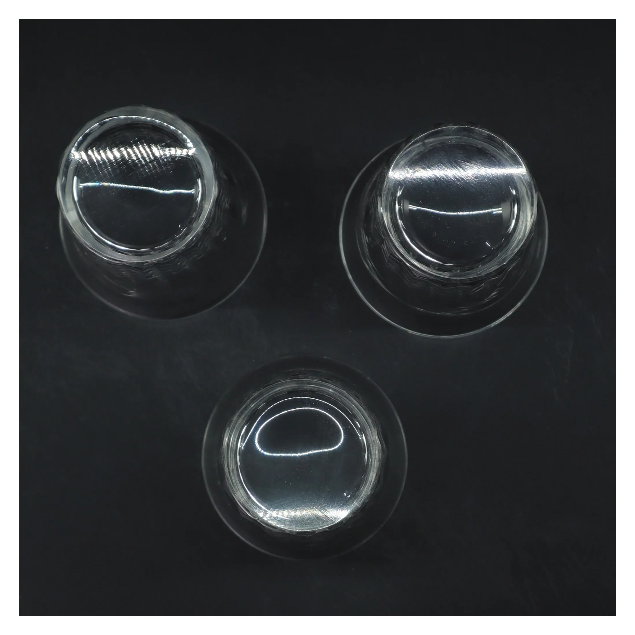 Krystalglas, 3 stk (str. 3 stk Ø 8 cm længde 13 cm)