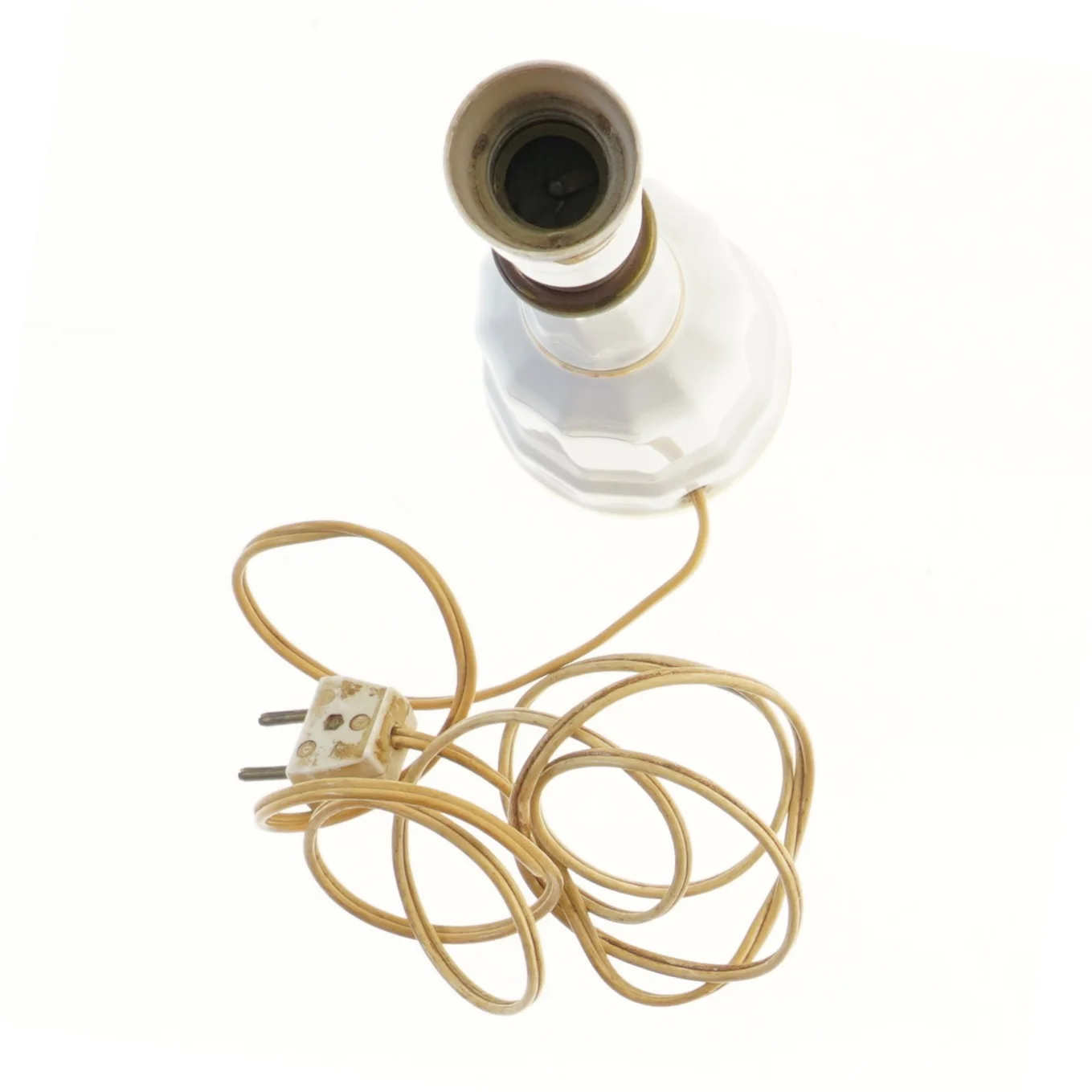 Vintage bordlampe i porcelæn fra Søholm (str. 28,5 cm)