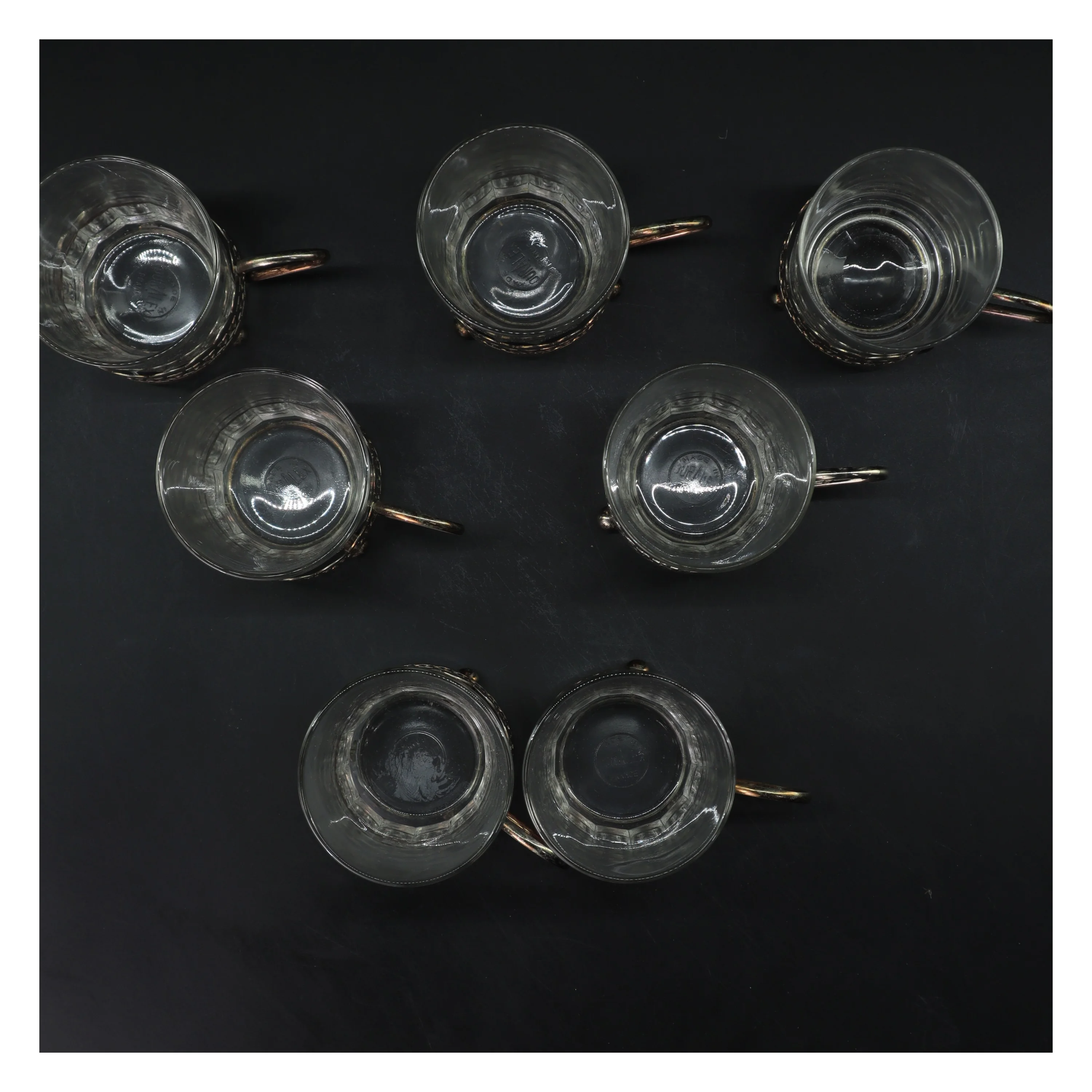Glasholdere (str. 7 stk Ø 7,5 cm længde 10,5 cm)