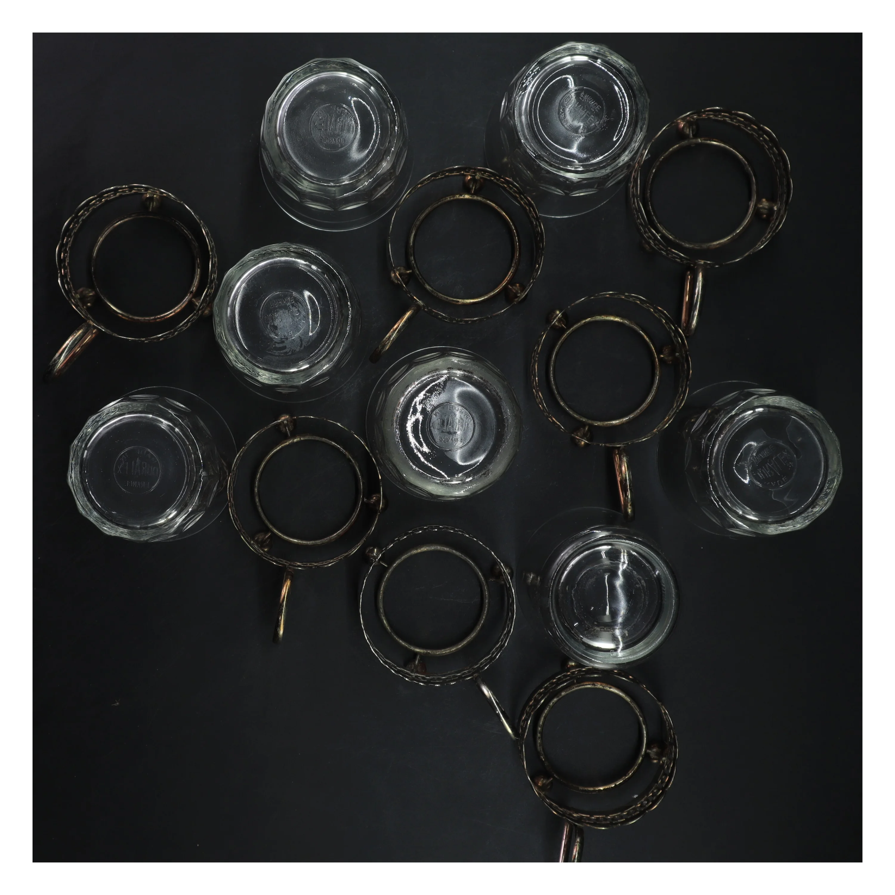 Glasholdere (str. 7 stk Ø 7,5 cm længde 10,5 cm)