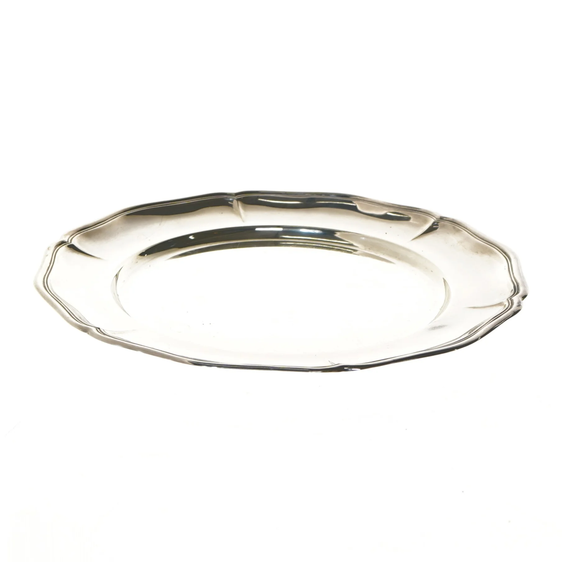 Sølv dekorationstallerken (str. Ø 26 cm)