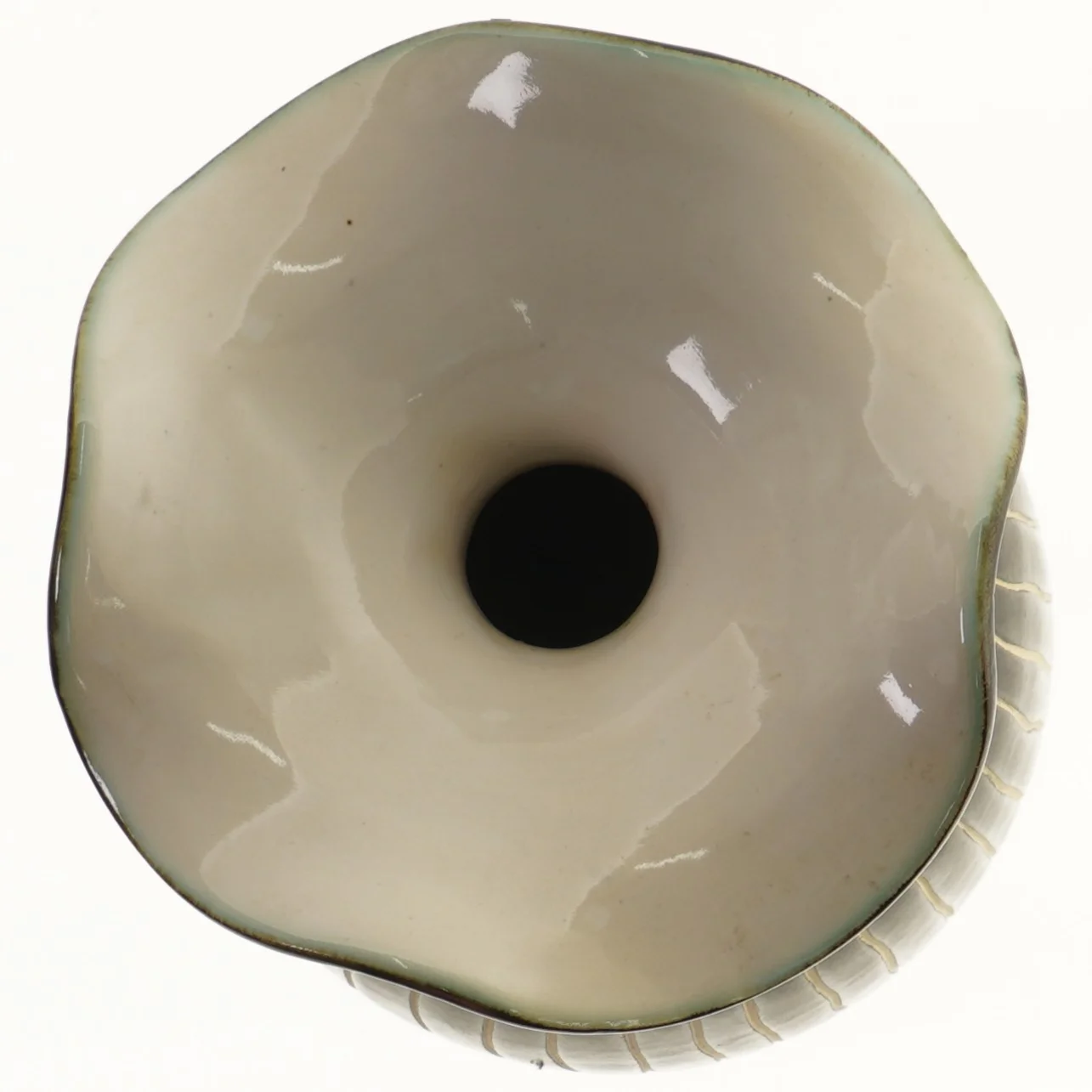 Keramisk vase med mønster fra Ilva Home (str. 37 cm)