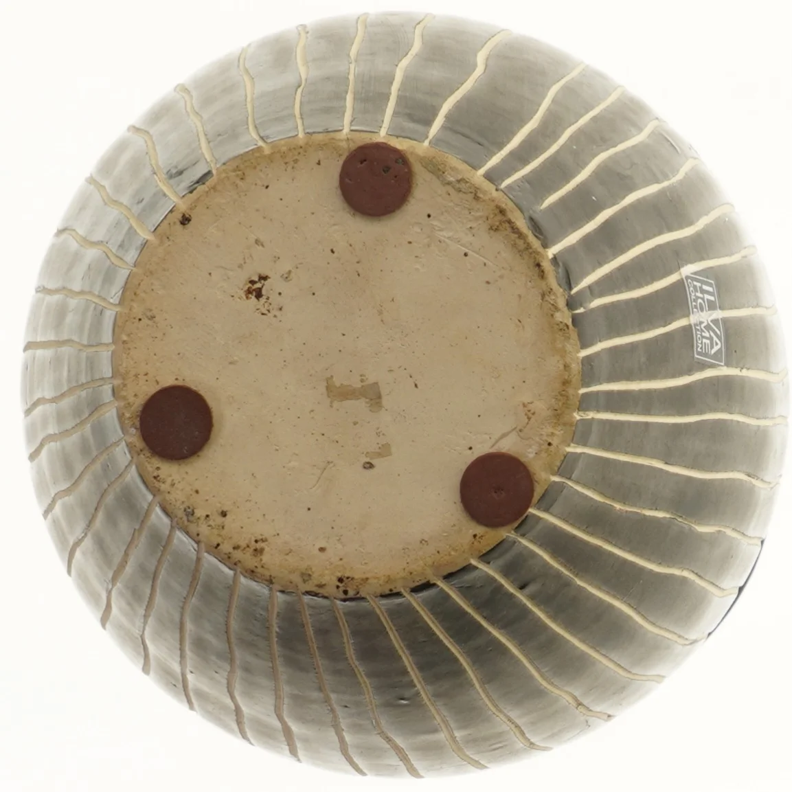 Keramisk vase med mønster fra Ilva Home (str. 37 cm)