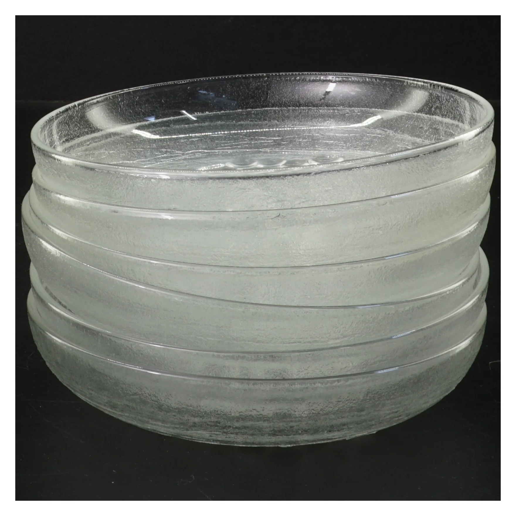 Sæt med 6 glasfade (str. 6 stk Ø 15,5 cm)