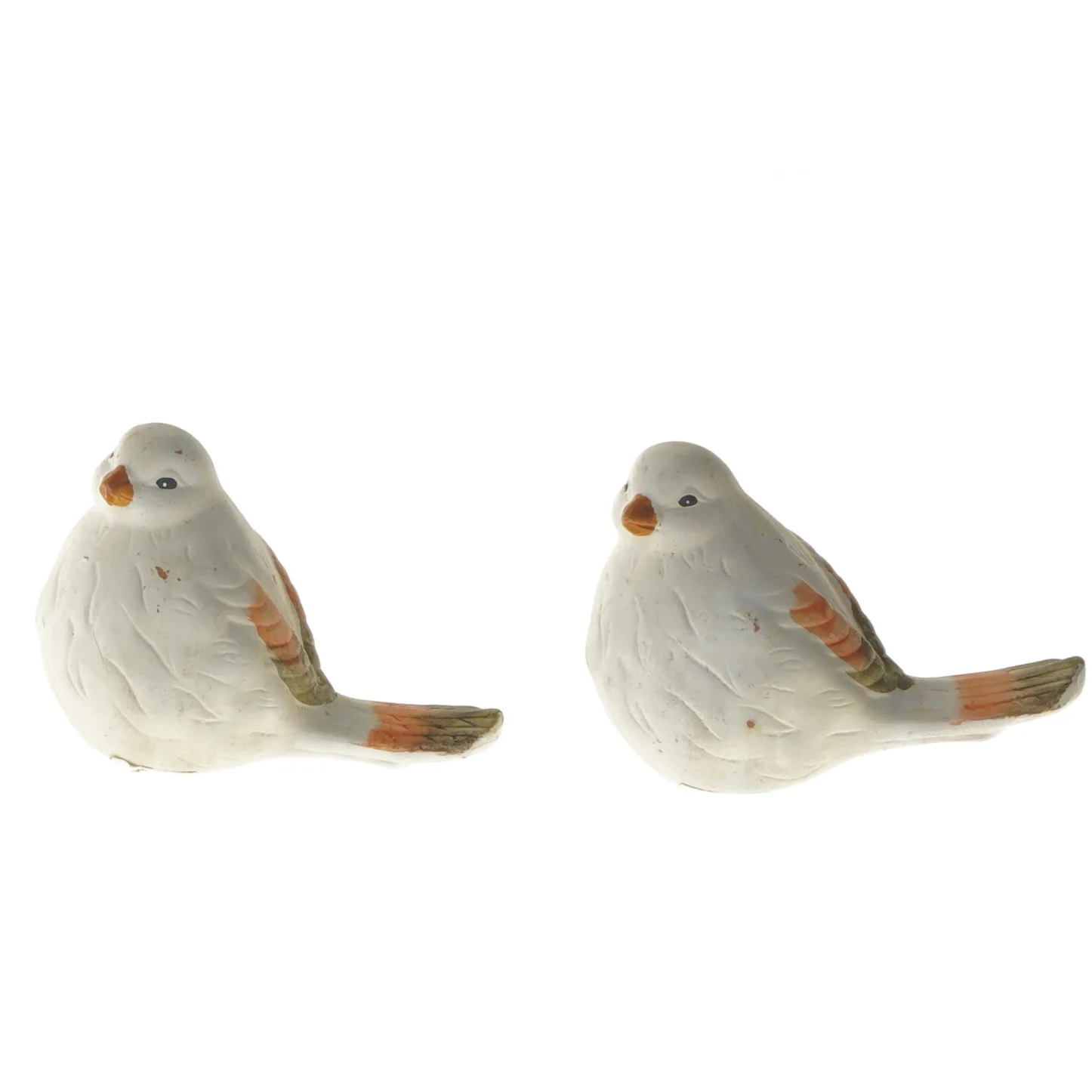 Dekorative fuglefigurer (str. 9 cm)